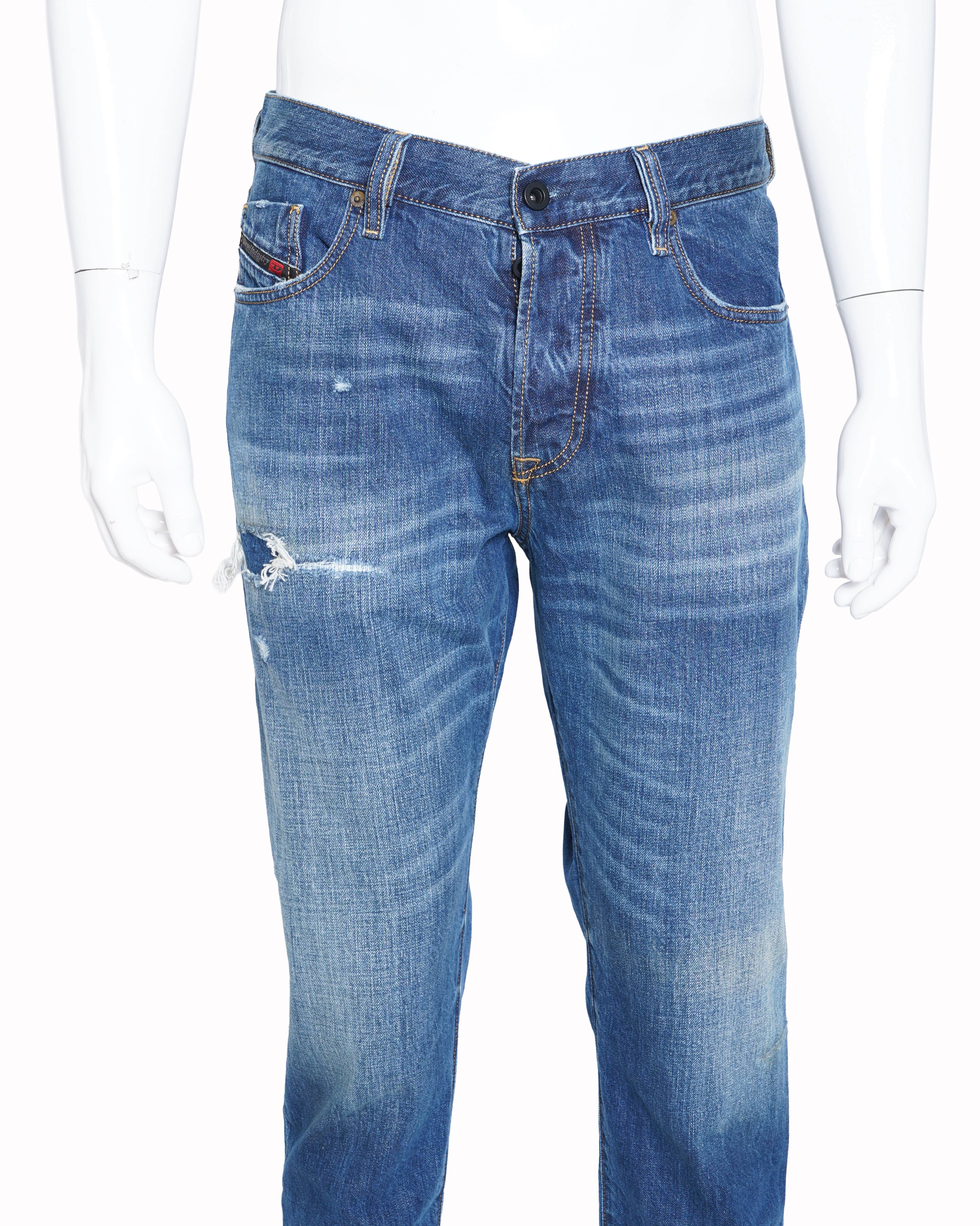 Diesel men's distressed denim pants