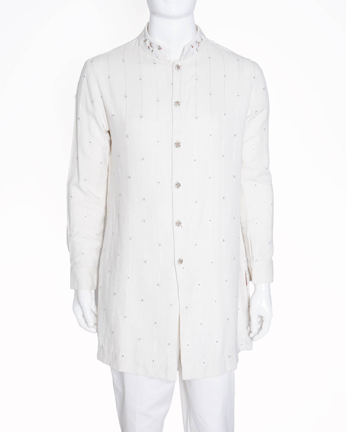 Shantanu & Nikhil Cream Embroidered kurta