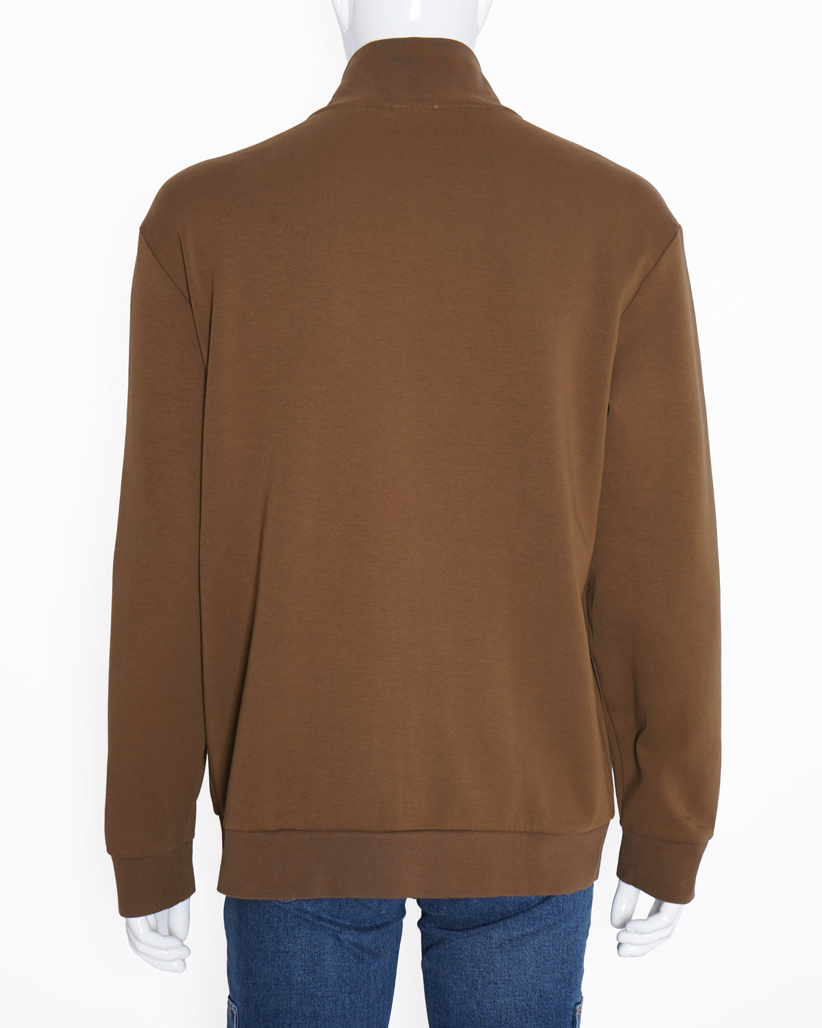 New Balmain Zipper Sweatshirt In brown