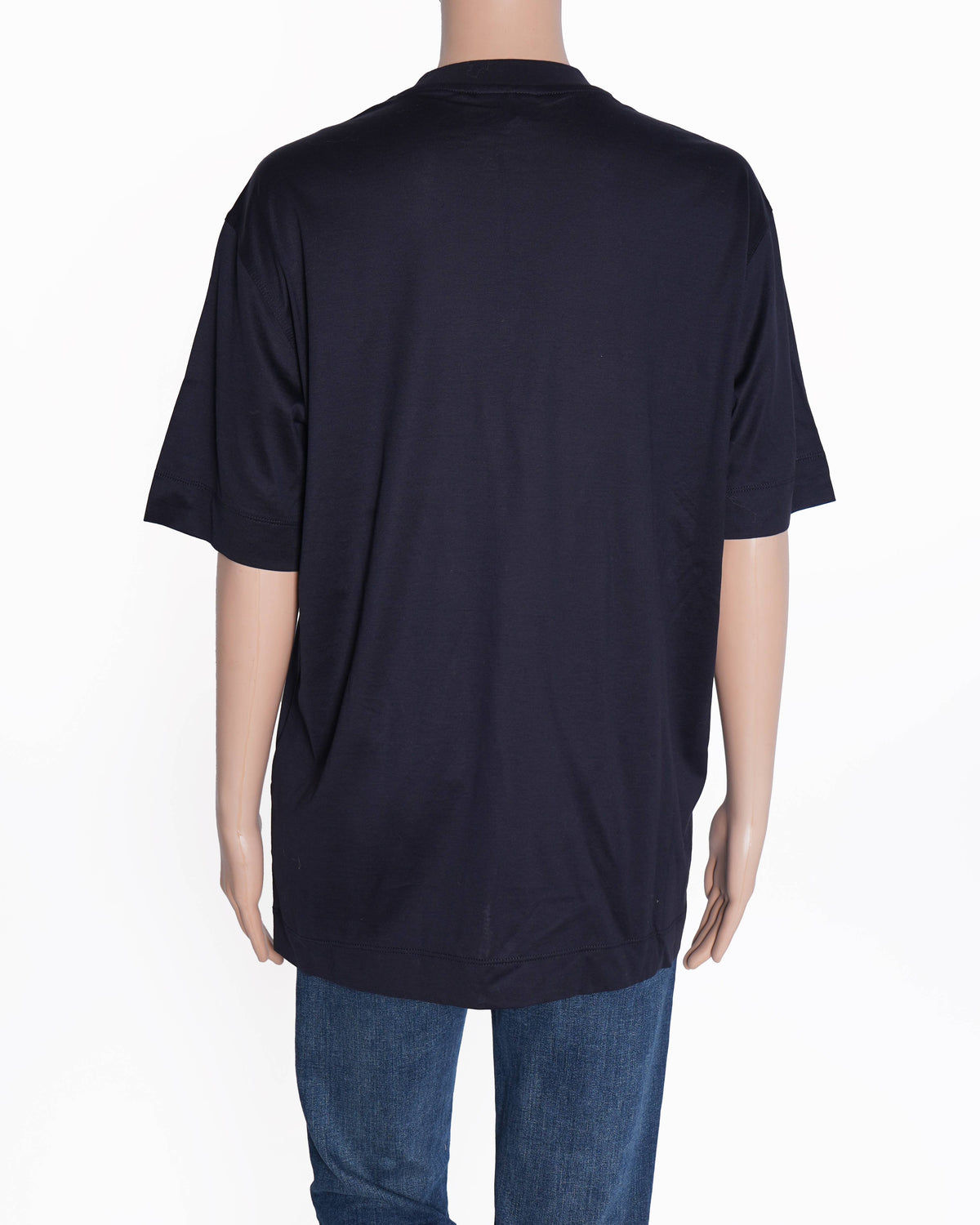 New Emporio Armani printed black/navy blue t shirt