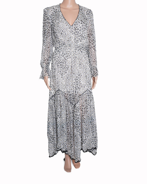 Hemant & Nandita black and white printed dress