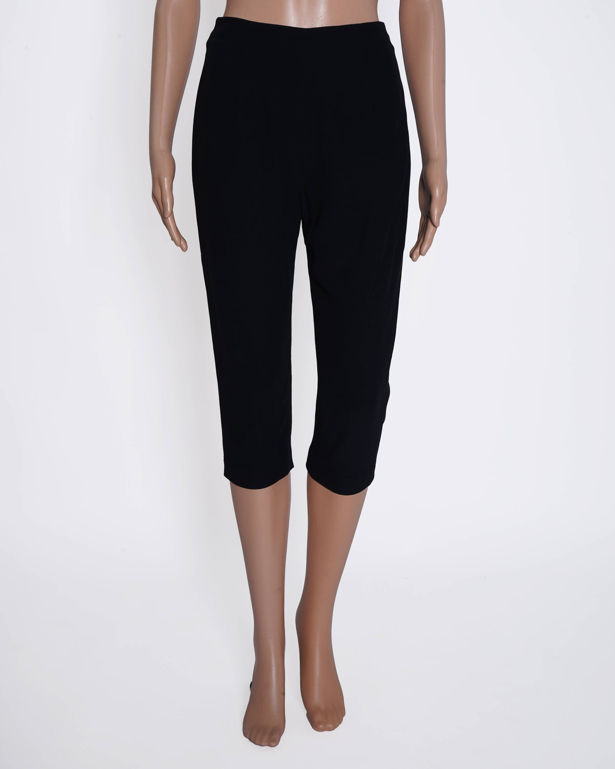 Alexander mcqueen black zip capri pants