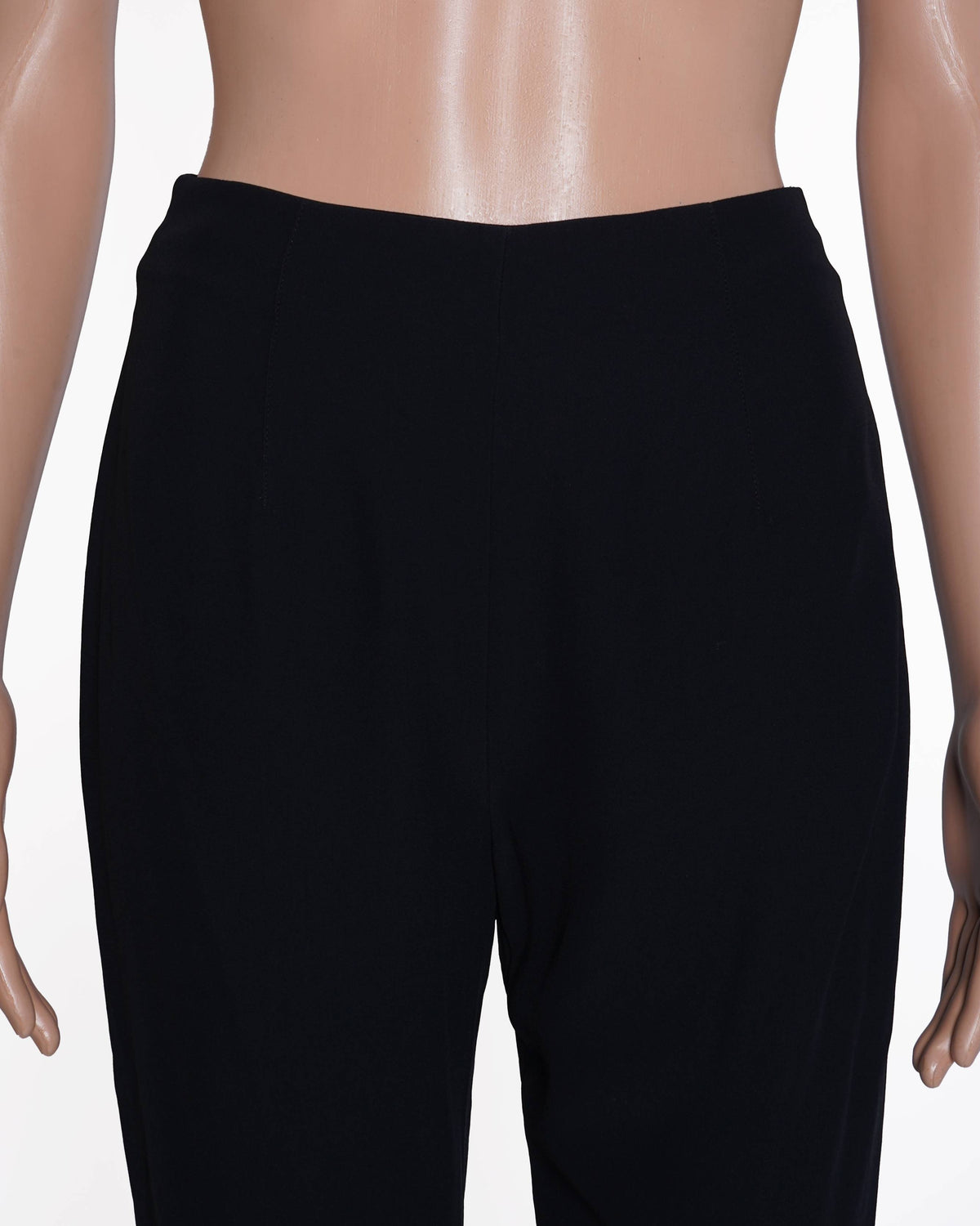 Alexander mcqueen black zip capri pants