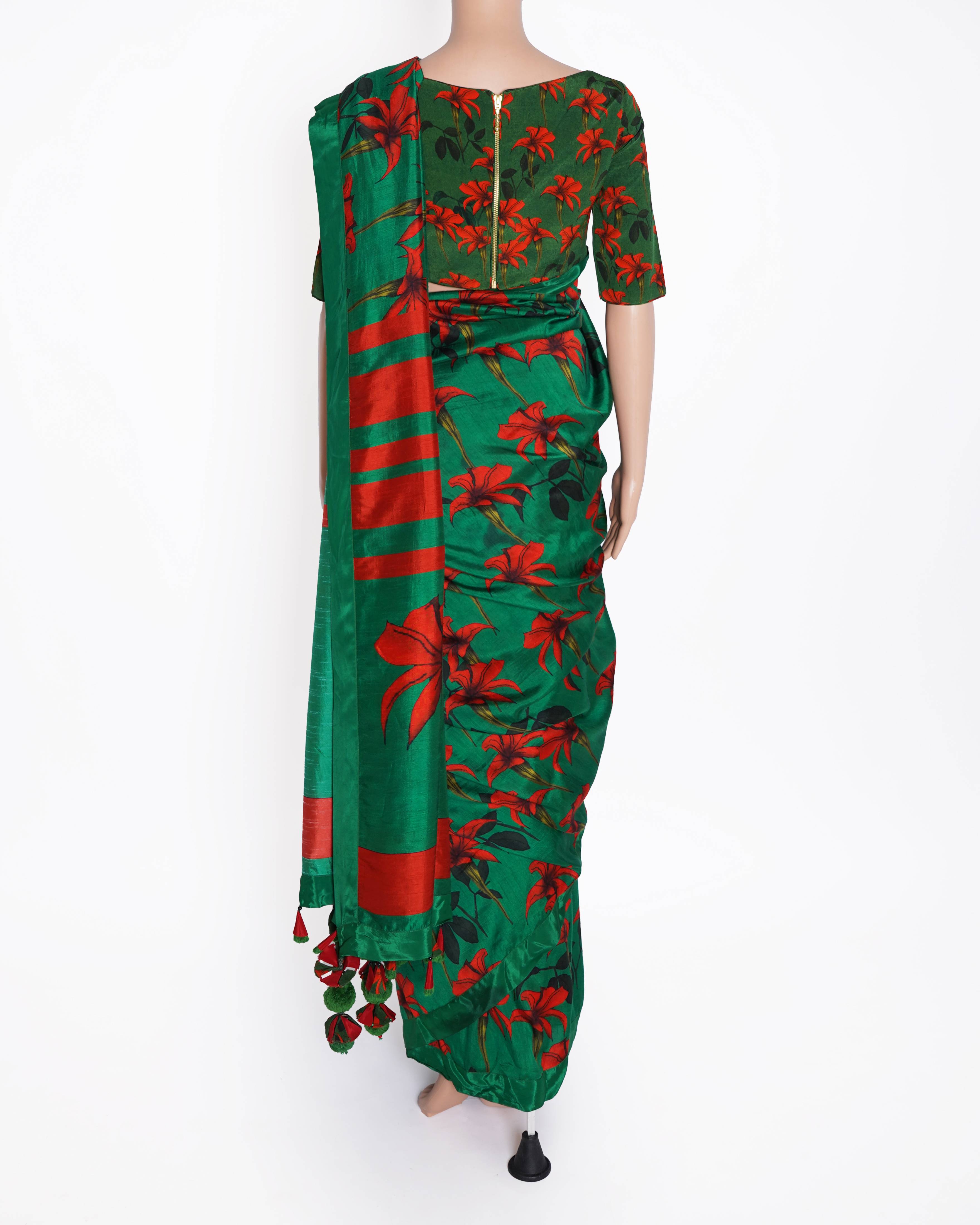 Masaba Saree set in Green