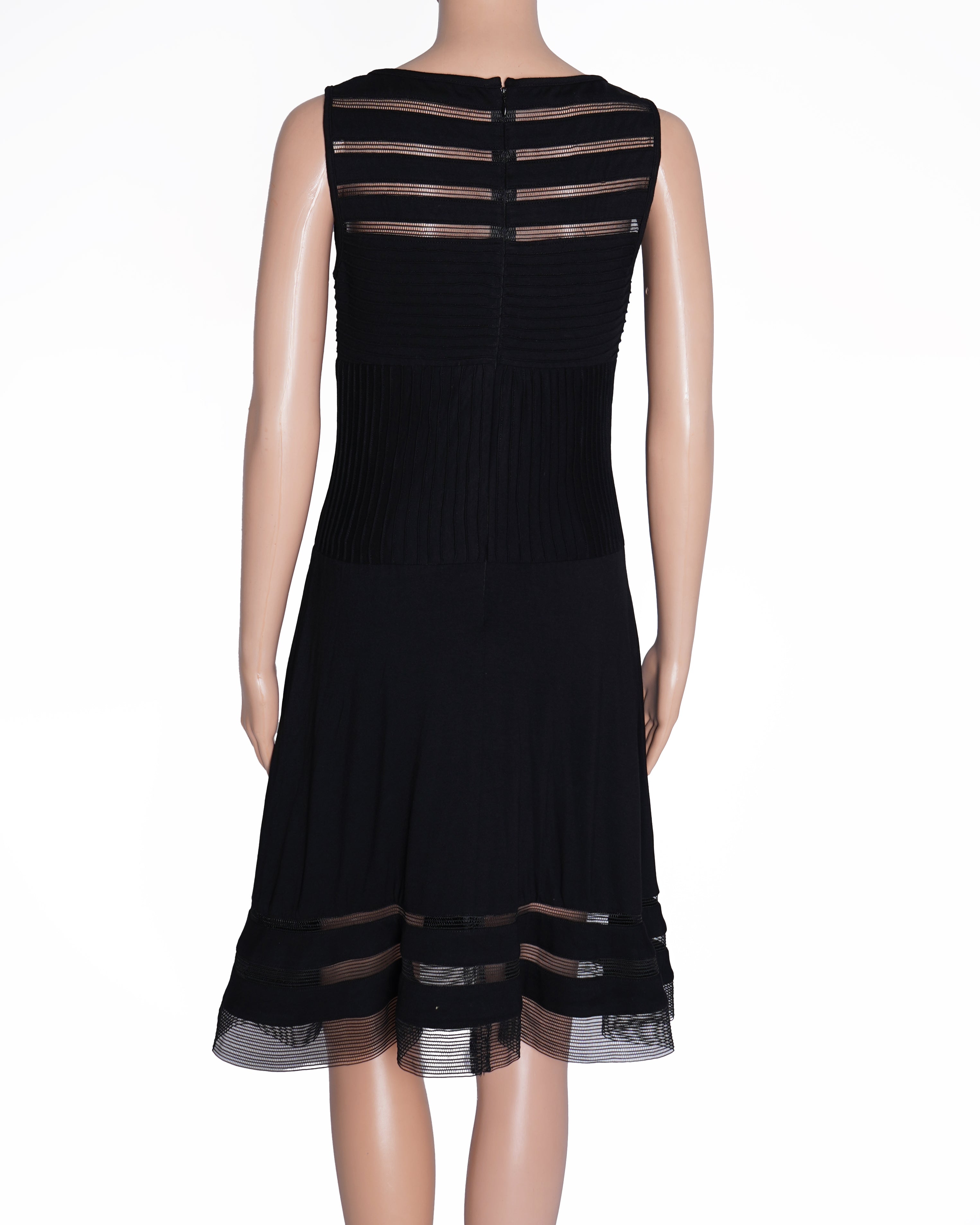Adrianna Papell Midi Sleeveless Dress In Black