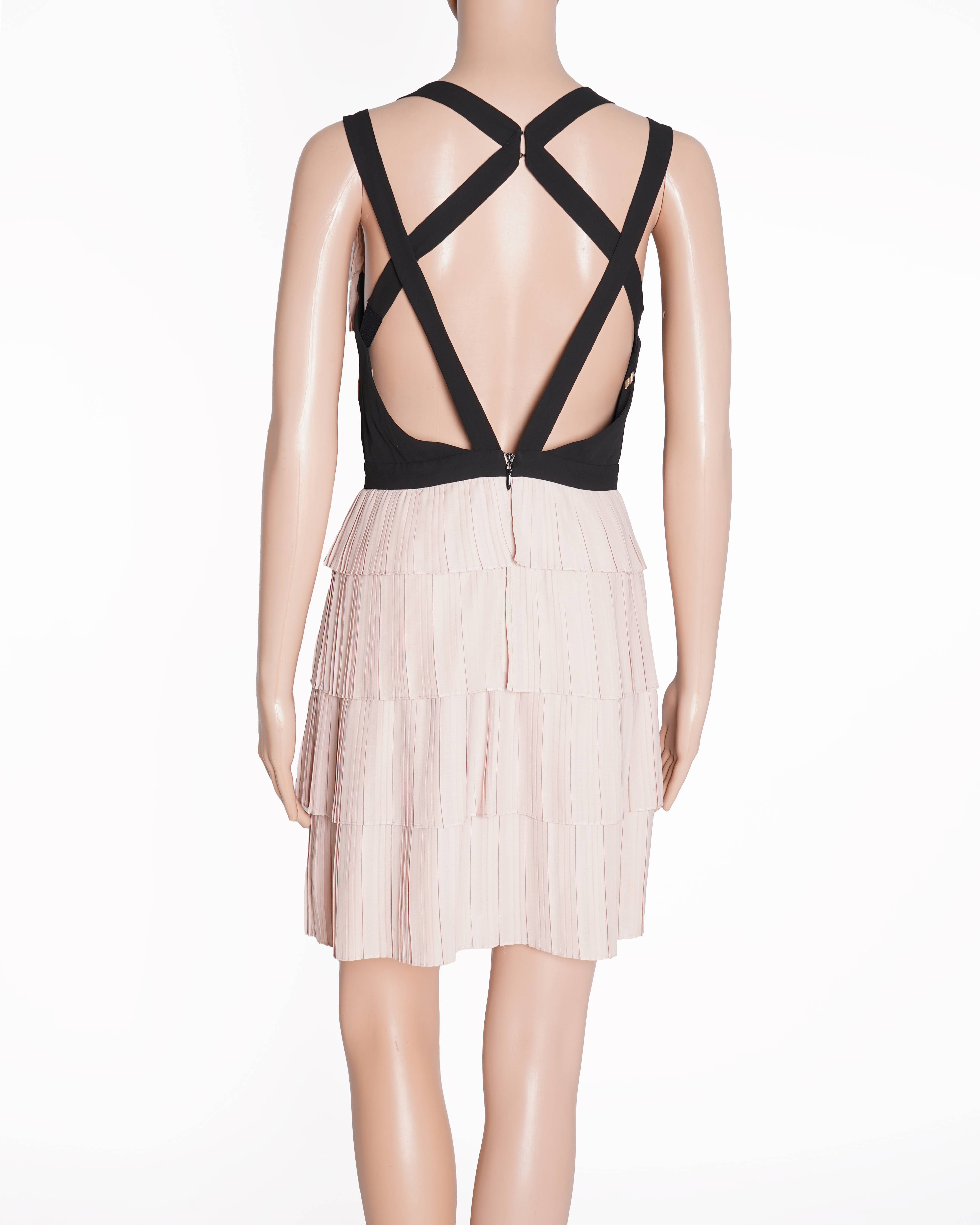 BCBGMAXAZRIA hartley mini backless dress