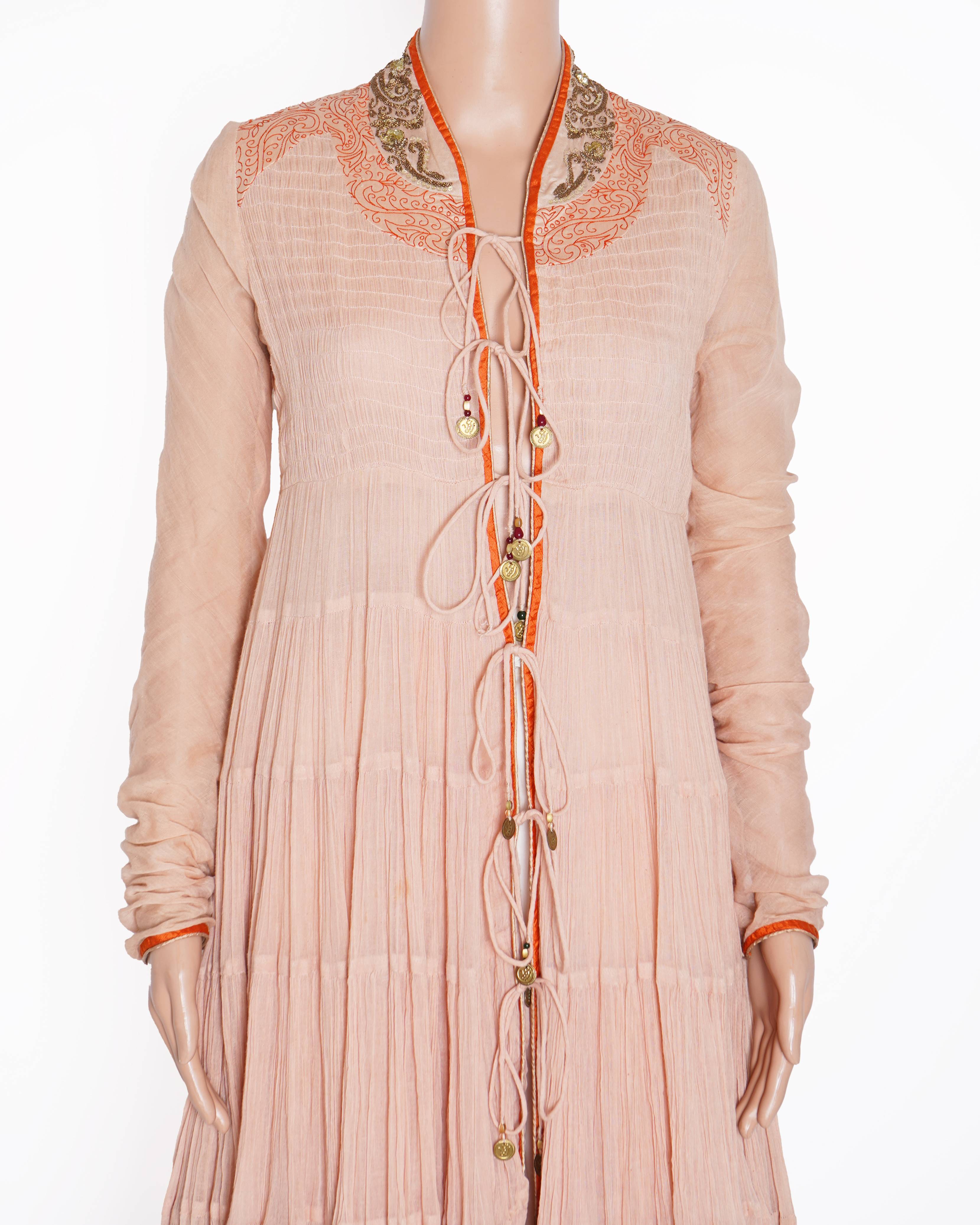 Anju modi embroidered overcoat