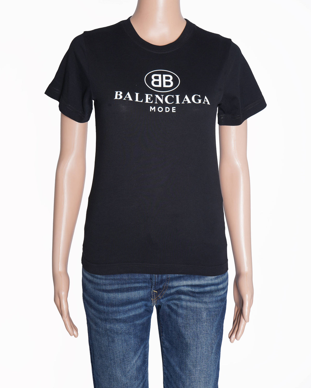 Balenciaga black logo printed tshirt