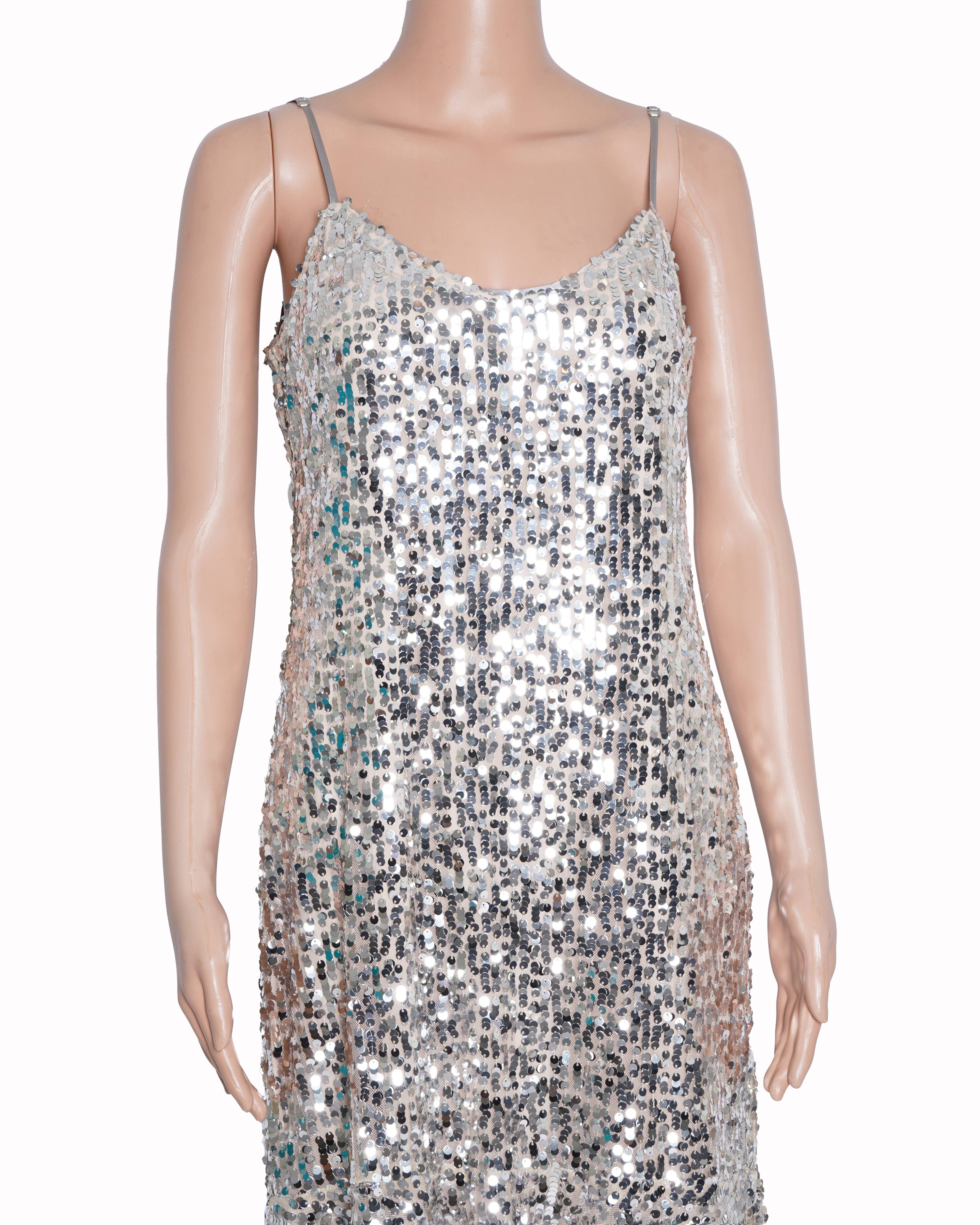 Veronica beard champagne sequin dress