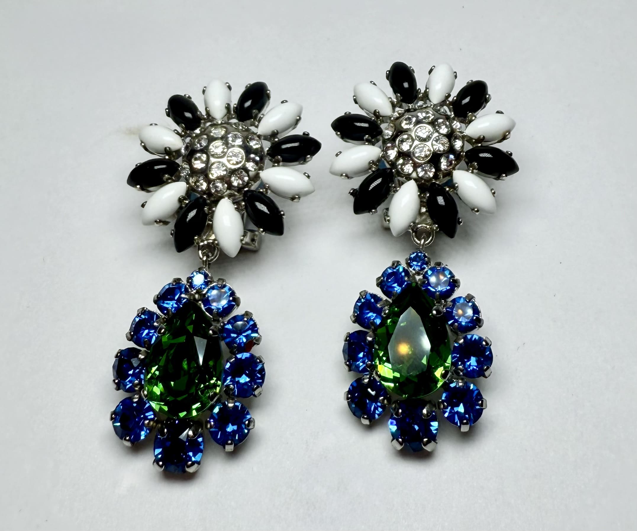 Miu Miu Teardrop Earrings in Multicolour