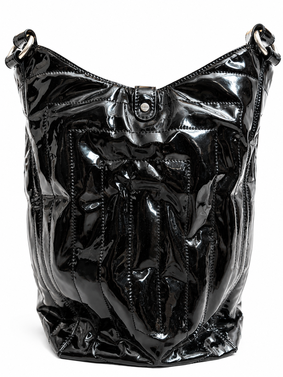 Givenchy Vintage Black Patent Leather 4G Handbag