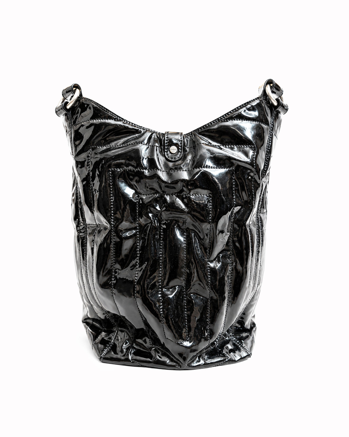 Givenchy Vintage Black Patent Leather 4G Handbag