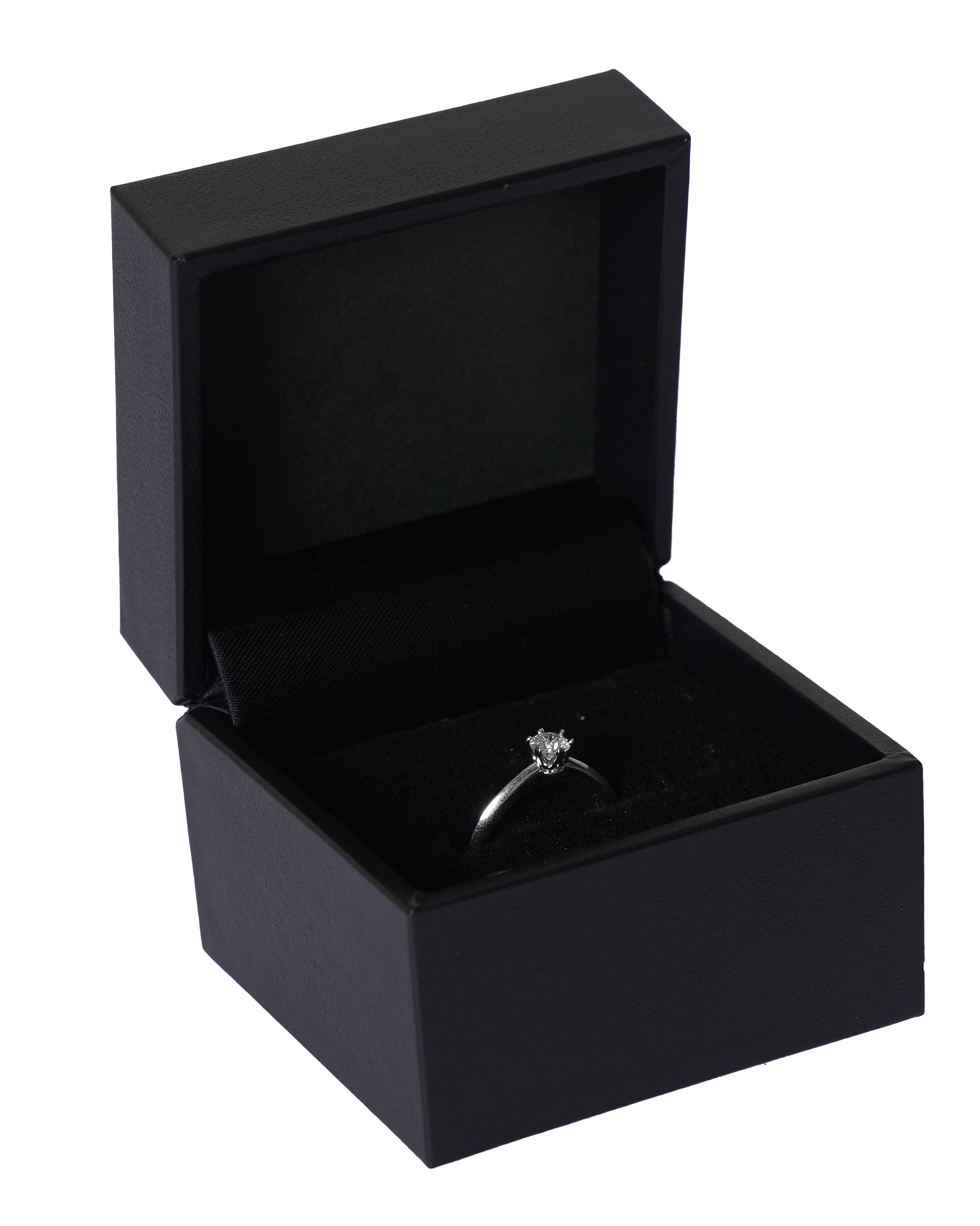 Tiffany & Co. Classic Prawn Platinum 0.37 Carat Solitaire Ring