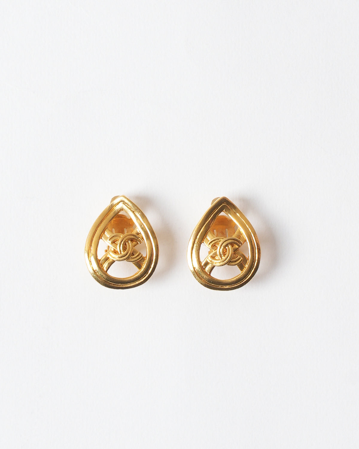 Vintage Chanel Gold Plated 1996 Earrings