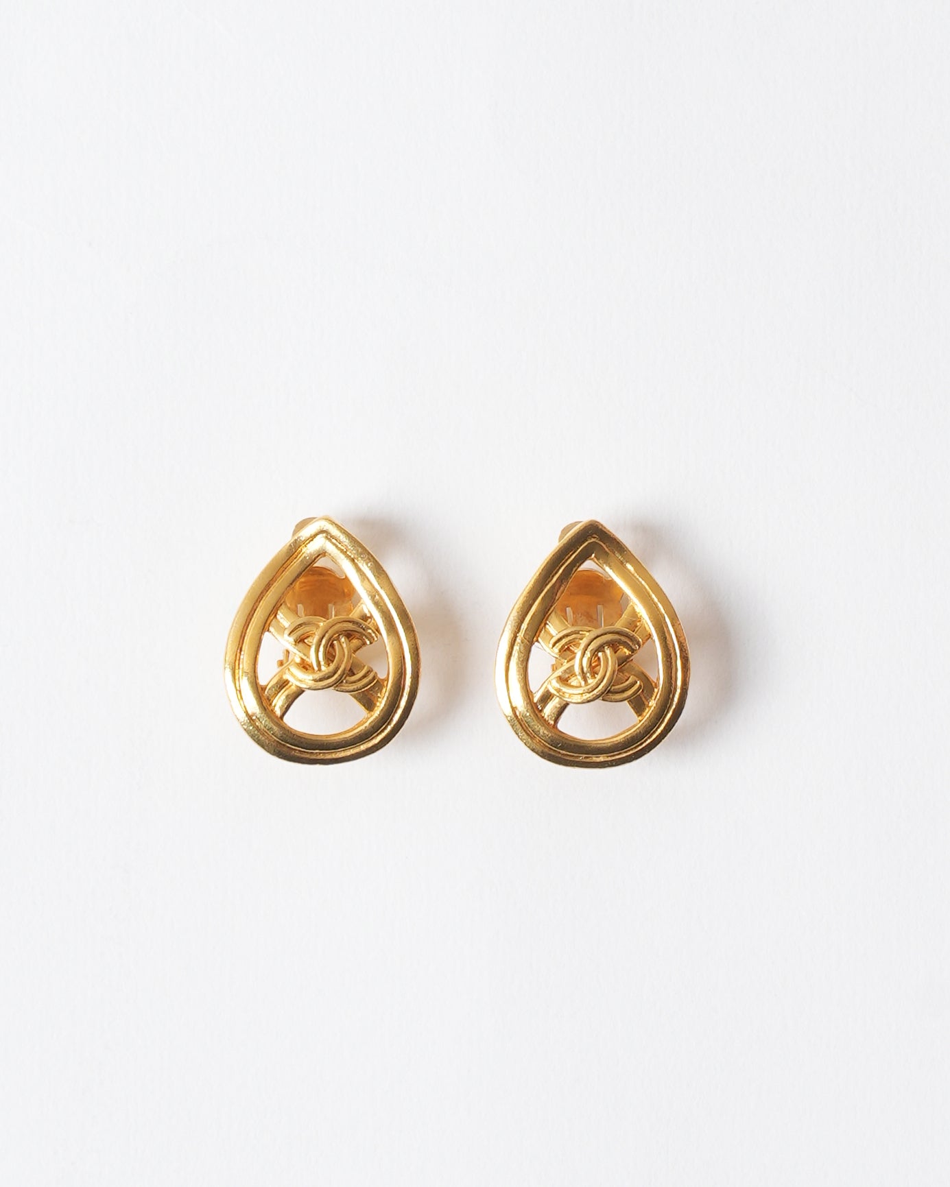 Vintage Chanel Gold Plated 1996 Earrings