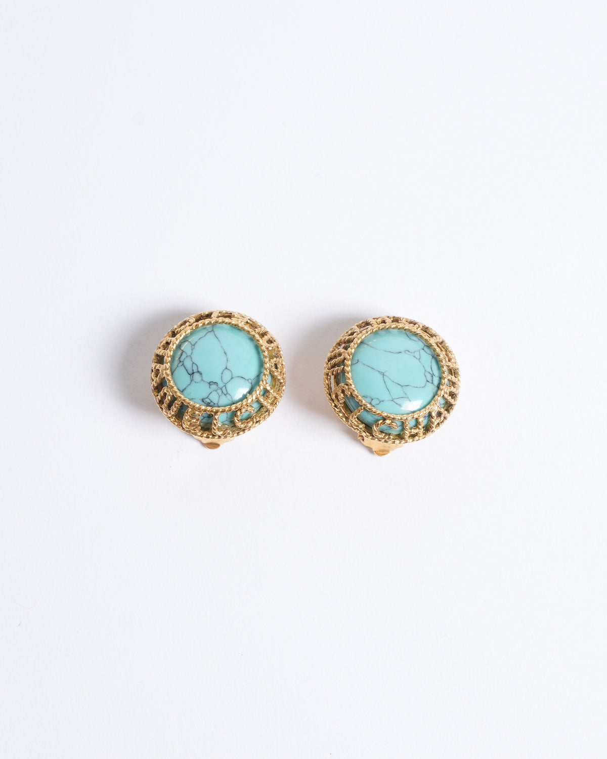 Vintage Chanel Gold Plated Earrings