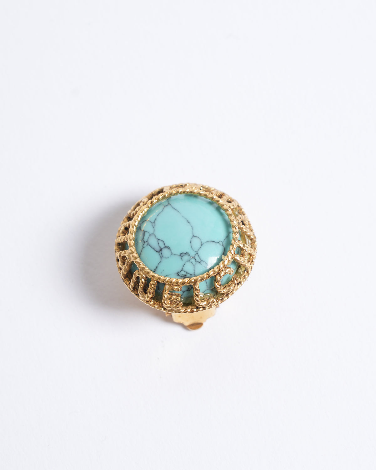 Vintage Chanel Gold Plated Earrings