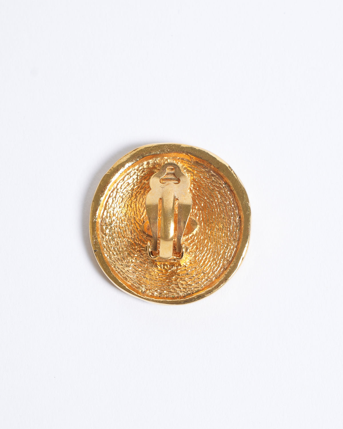 Vintage Chanel Gold Plated Earrings