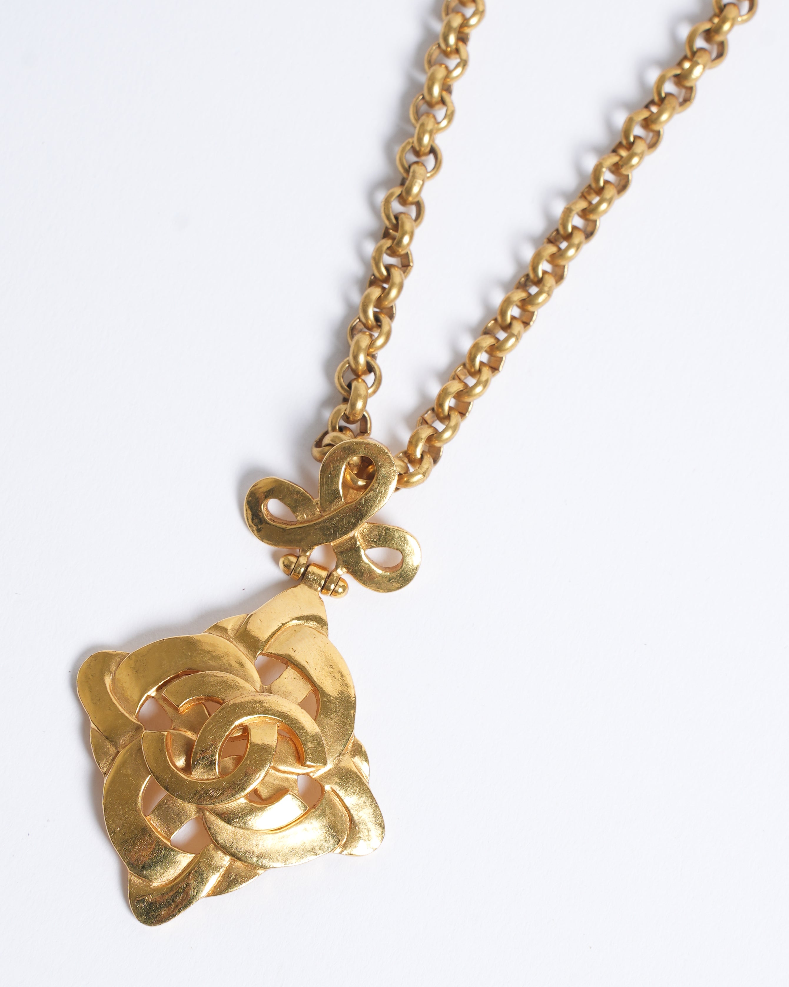 Vintage Chanel 1997 Gold Plated Necklace Made In France