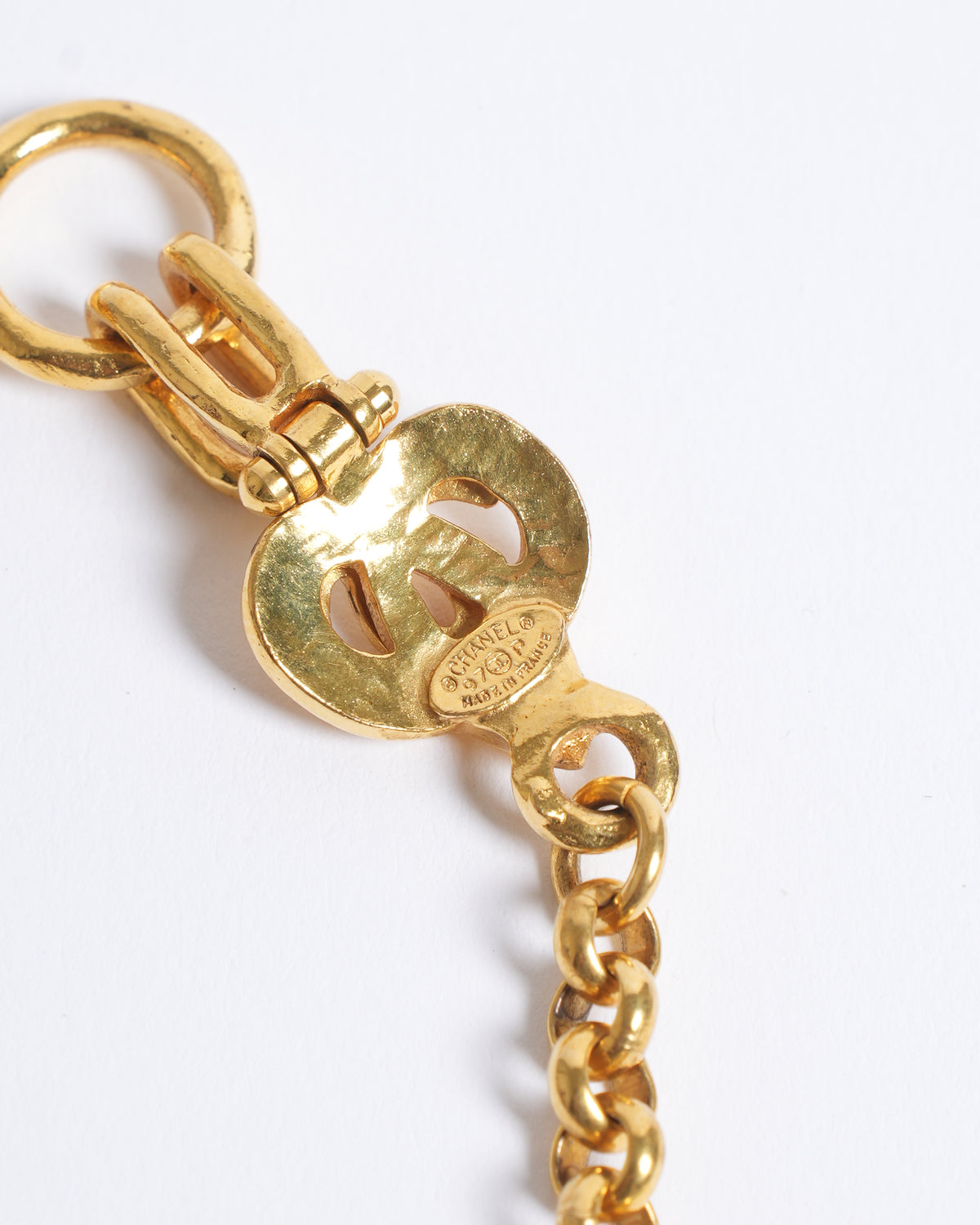 Vintage Chanel 1997 Gold Plated Necklace Made In France