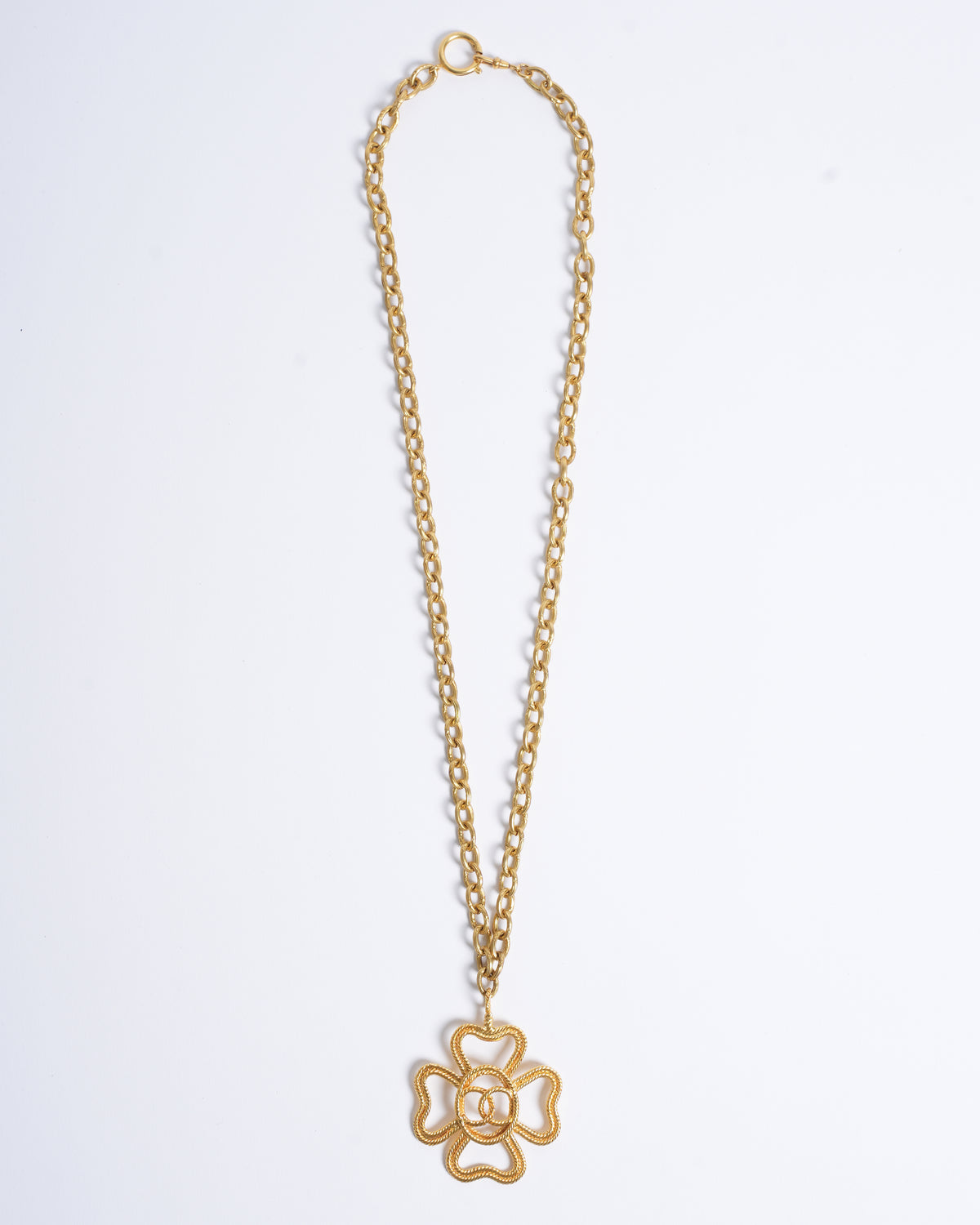 Vintage Chanel Gold Plated Flower necklace
