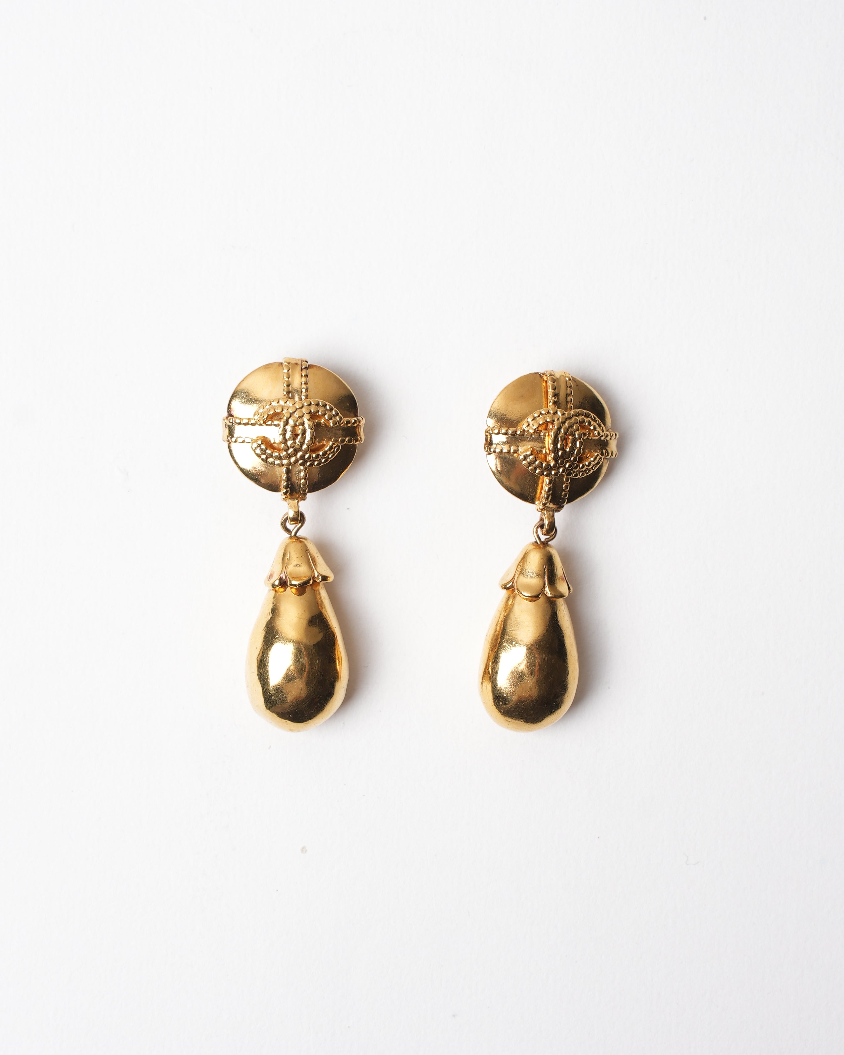 Vintage Chanel Gold Plated 1997 Earrings