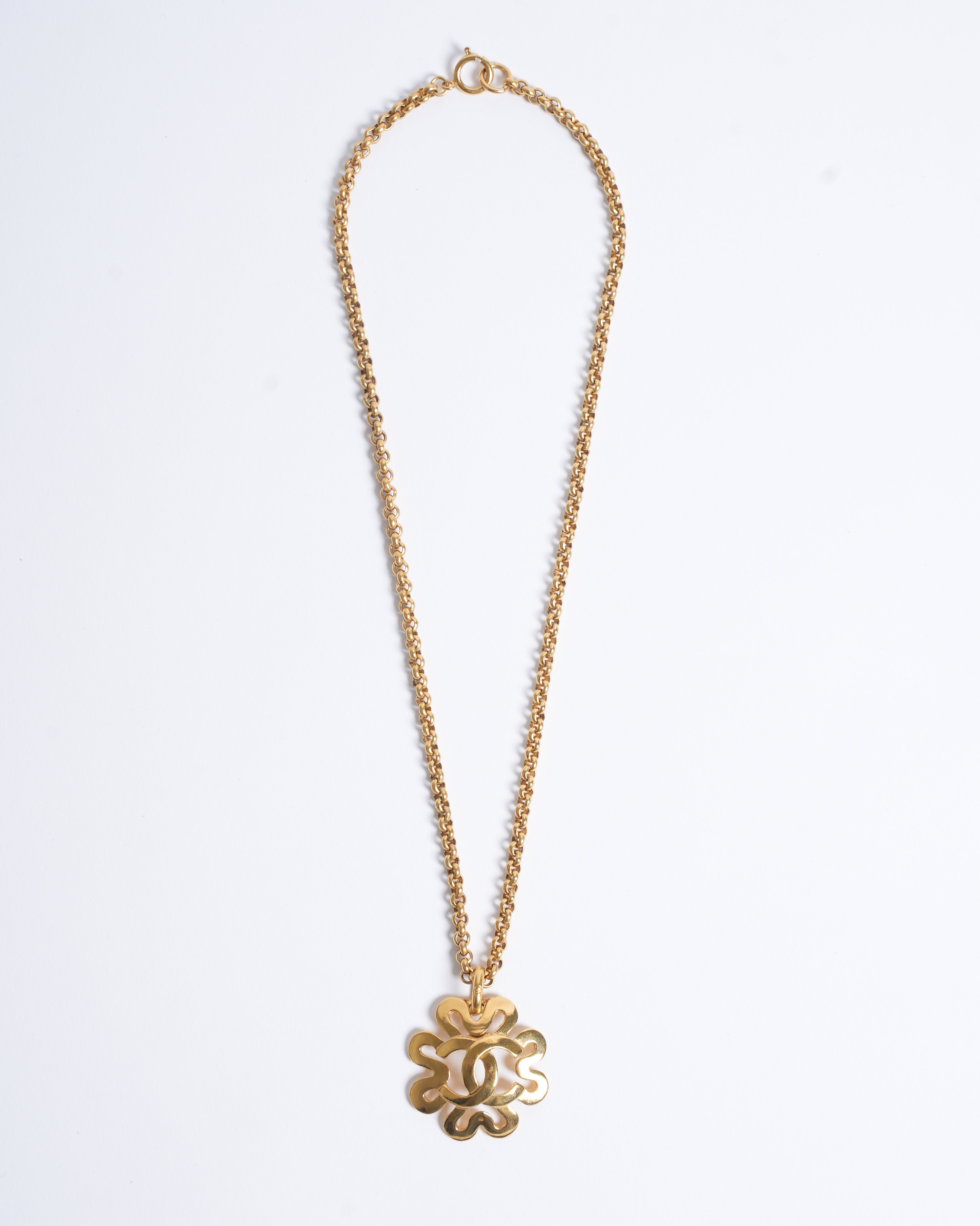 Vintage Chanel Gold Plated Necklace