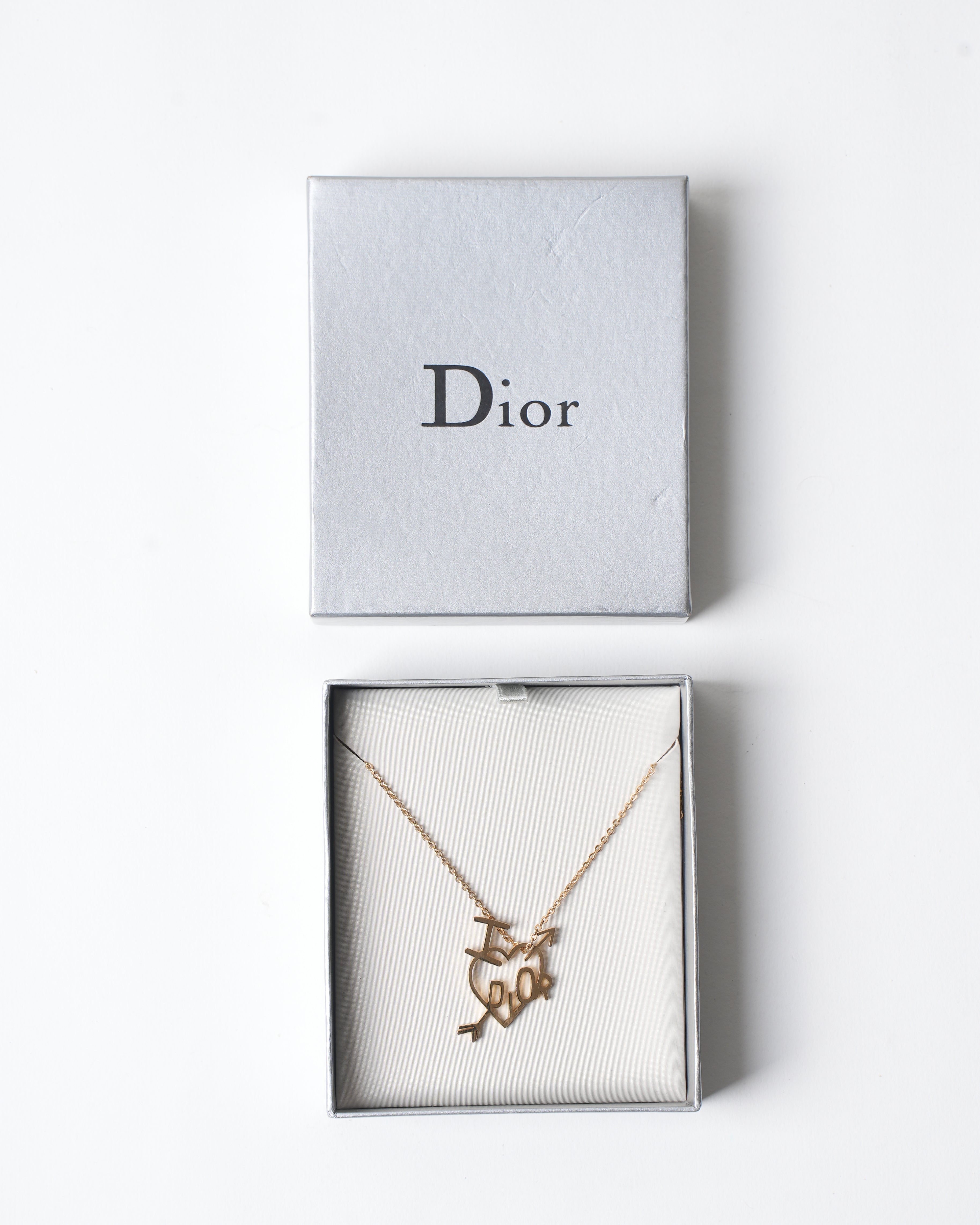 Vintage Christian Dior Gold Plated Cross Necklace