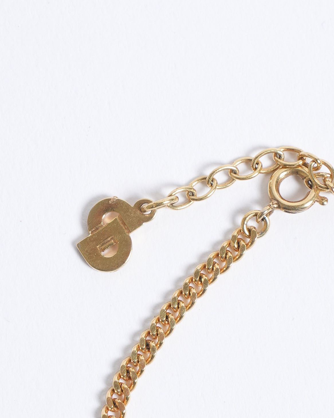 Vintage Christian Dior Gold Plated Necklace