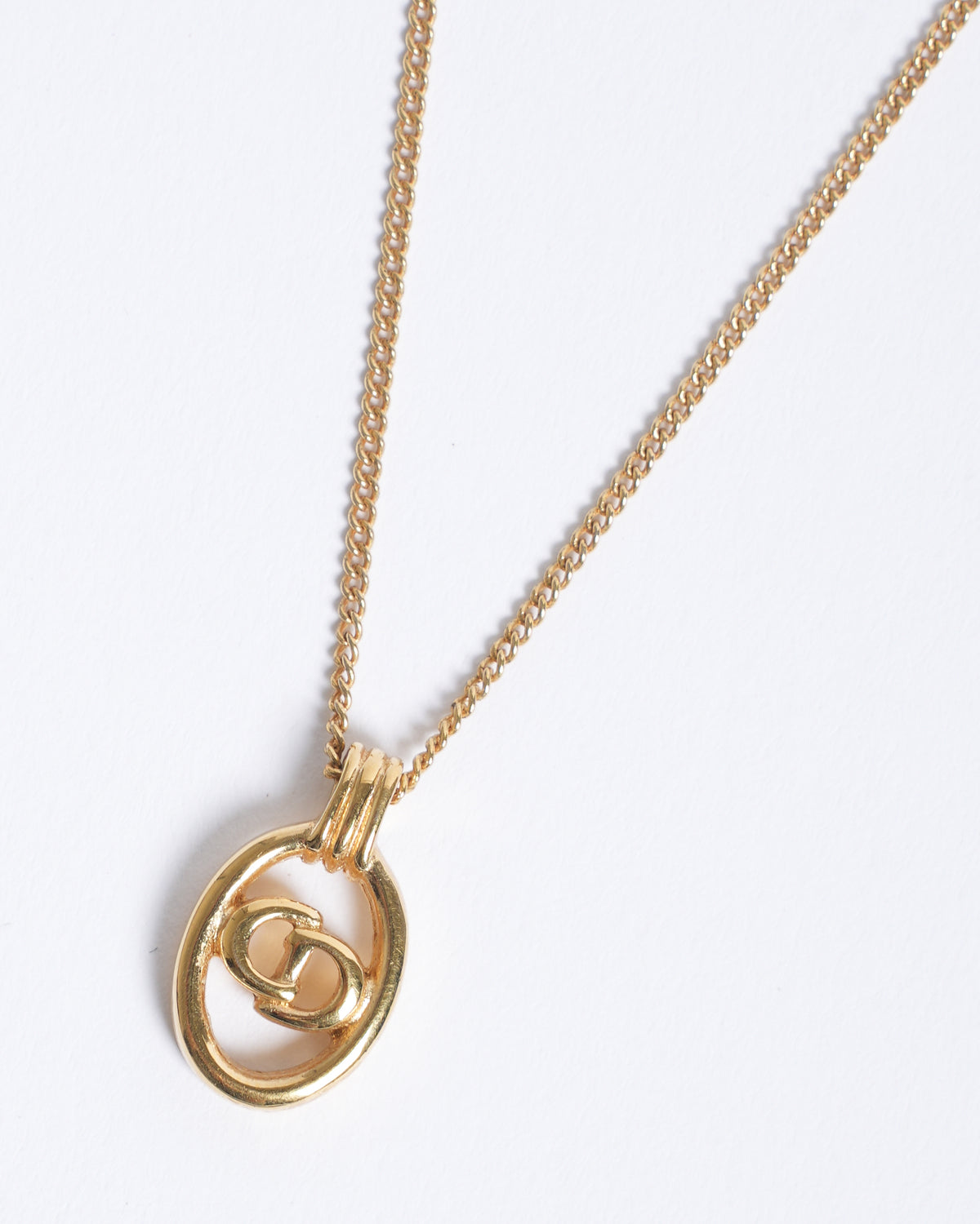 Vintage Christian Dior Gold Plated Pendant Made In Germany