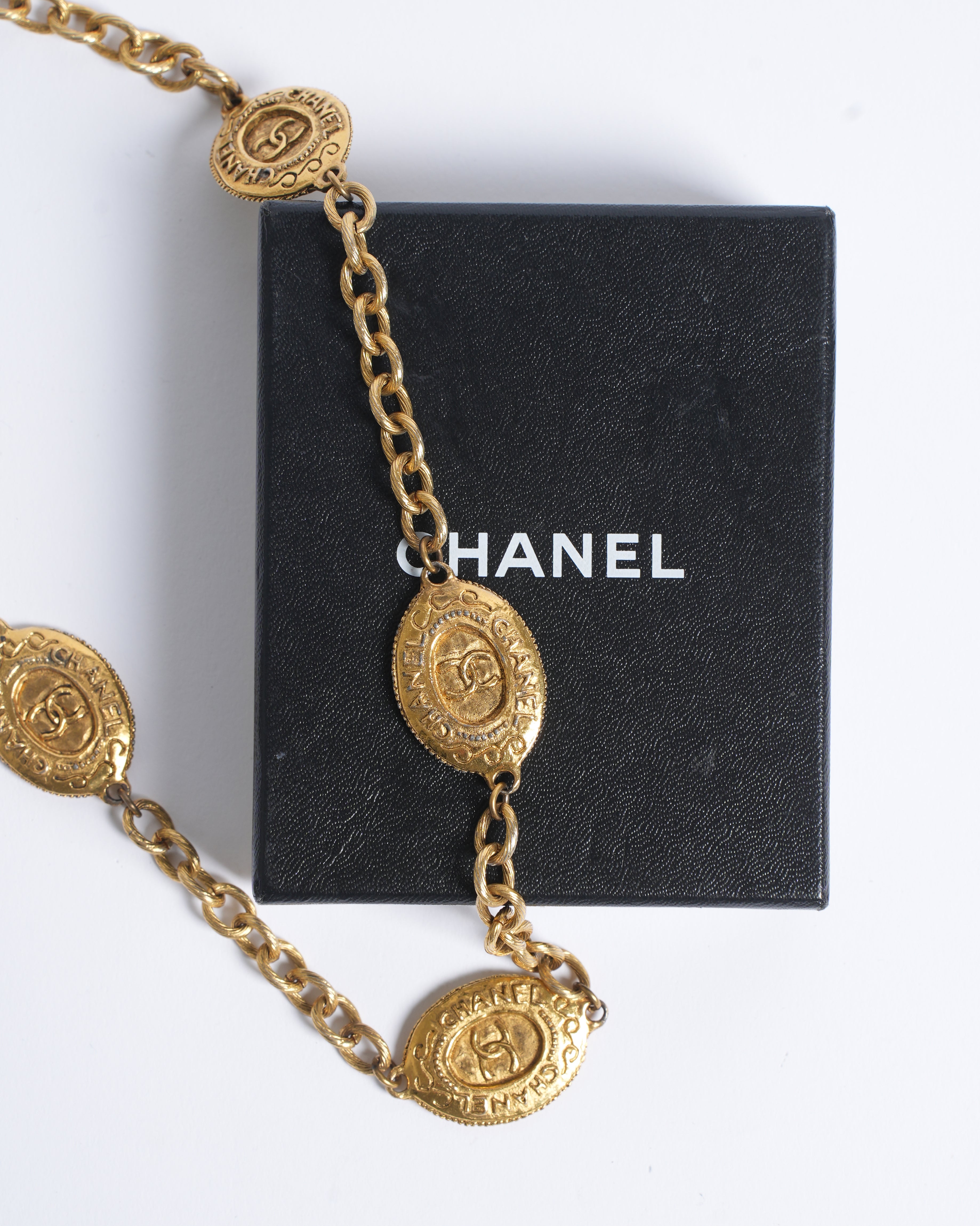 Vintage Chanel Necklace/Belt Gold Plated Made In France