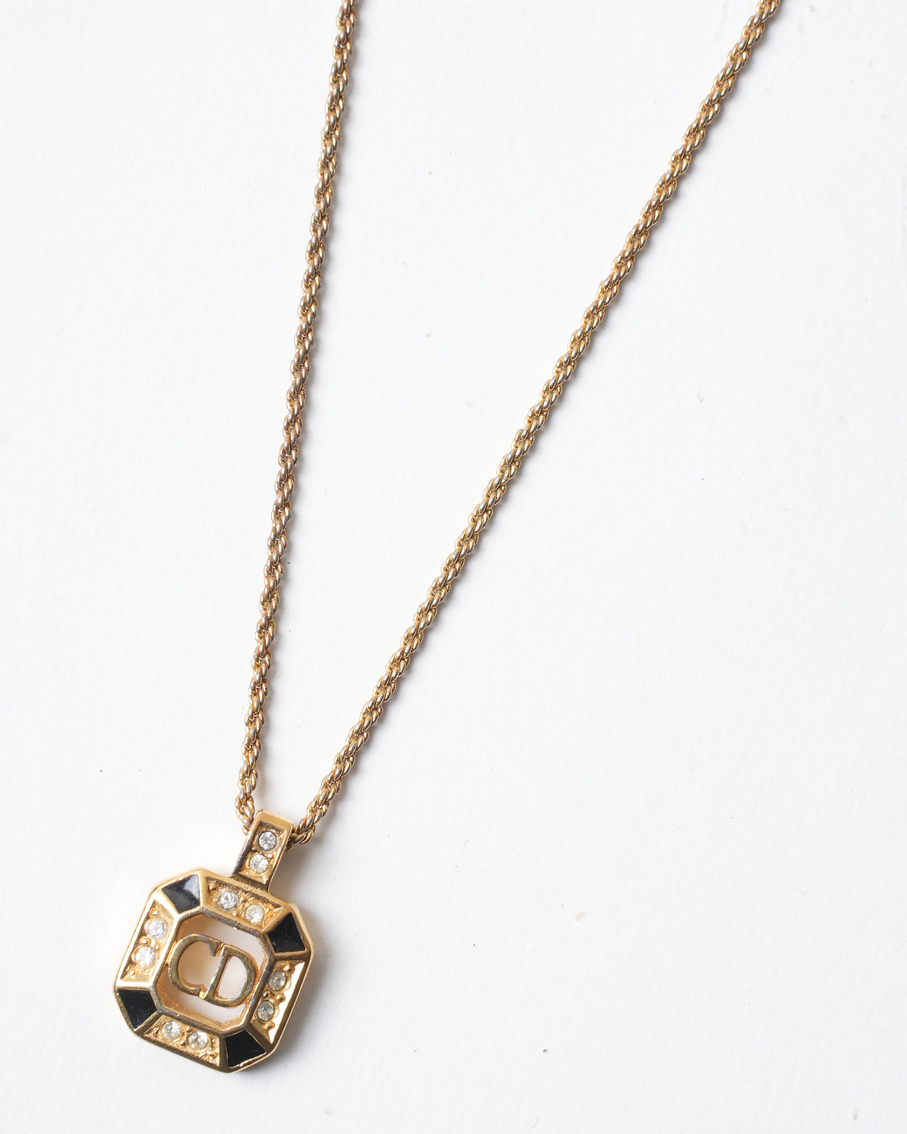 Vintage Christian Dior Gold Plated Necklace