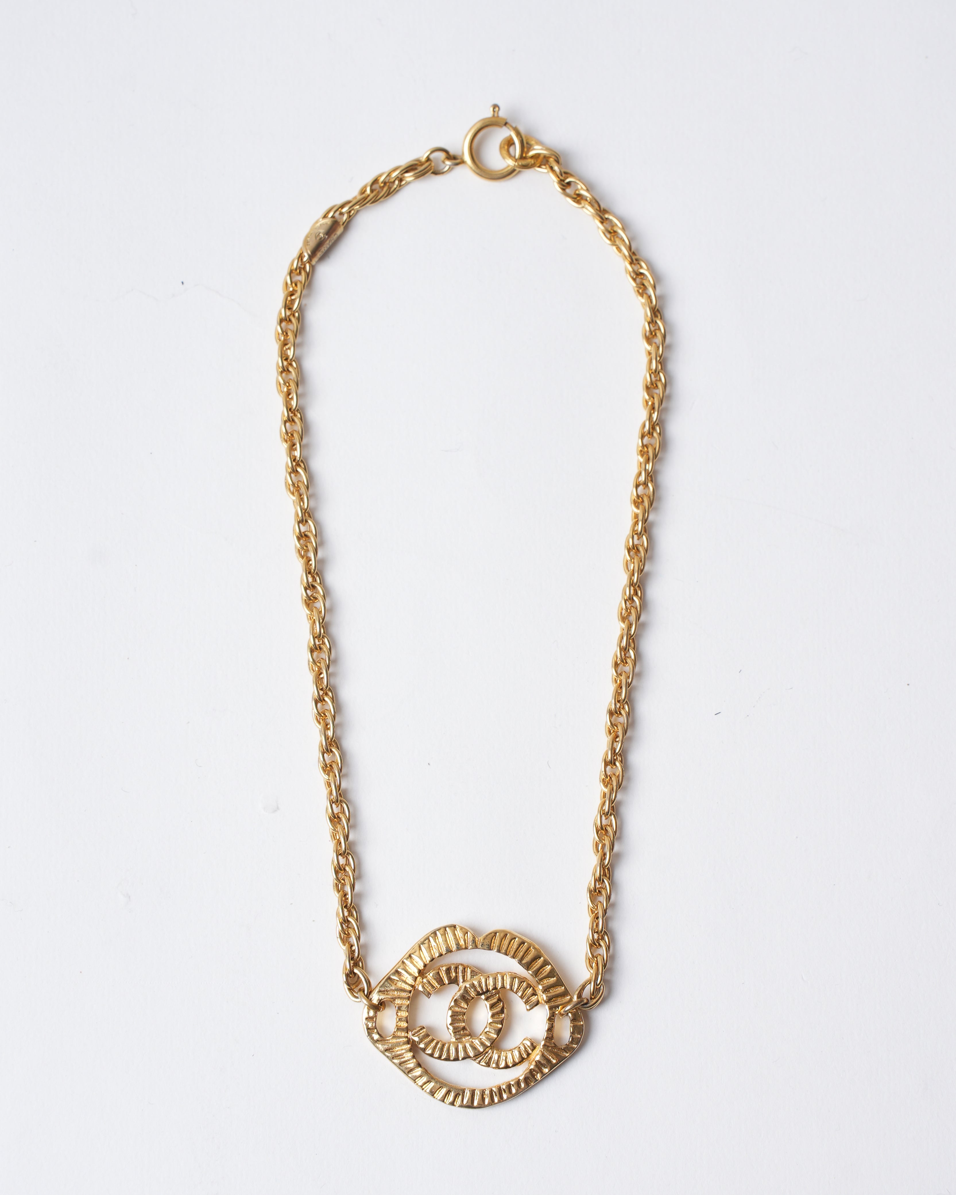 Vintage Chanel Gold Plated Necklace