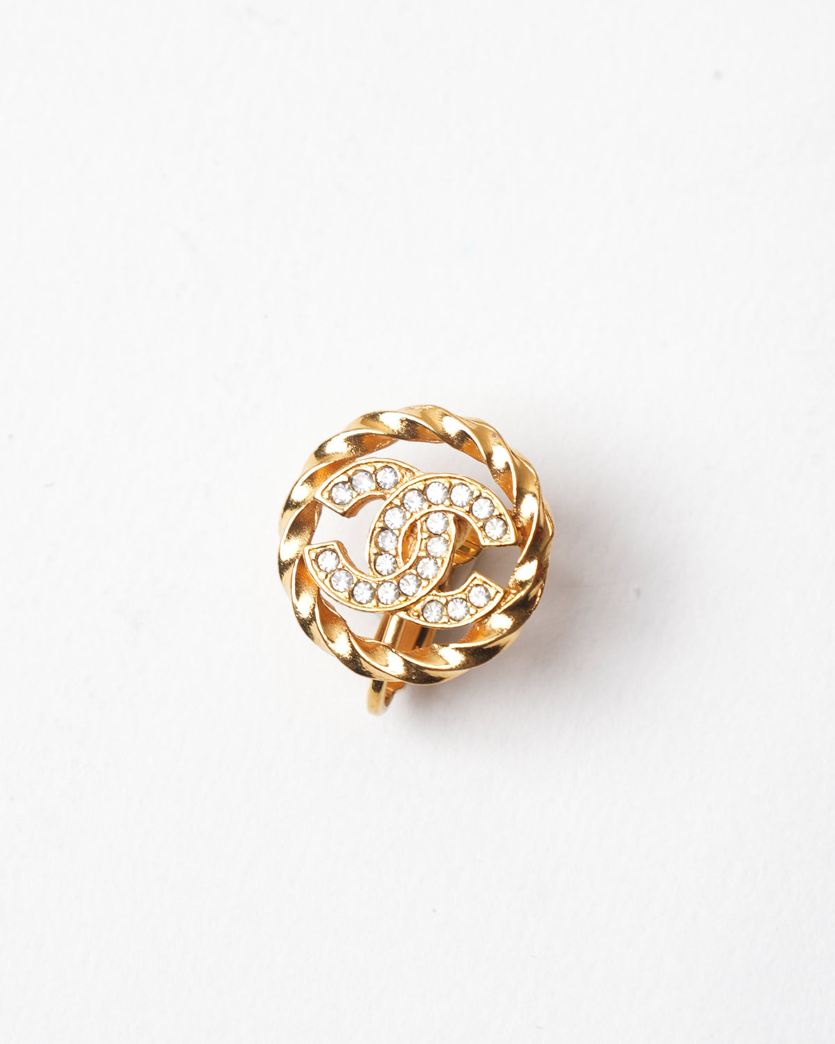 Vintage Chanel Gold Plated Earring