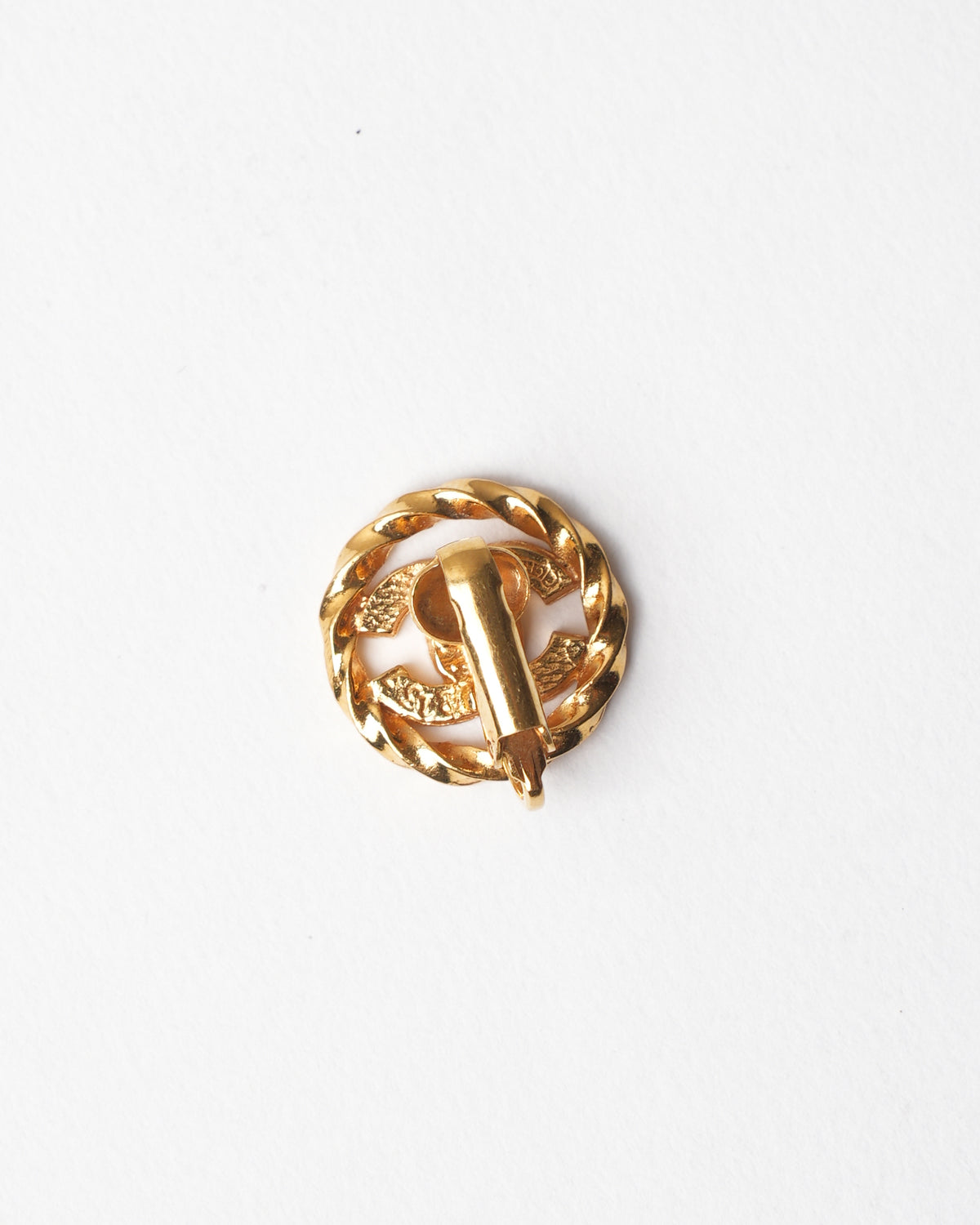 Vintage Chanel Gold Plated Earring