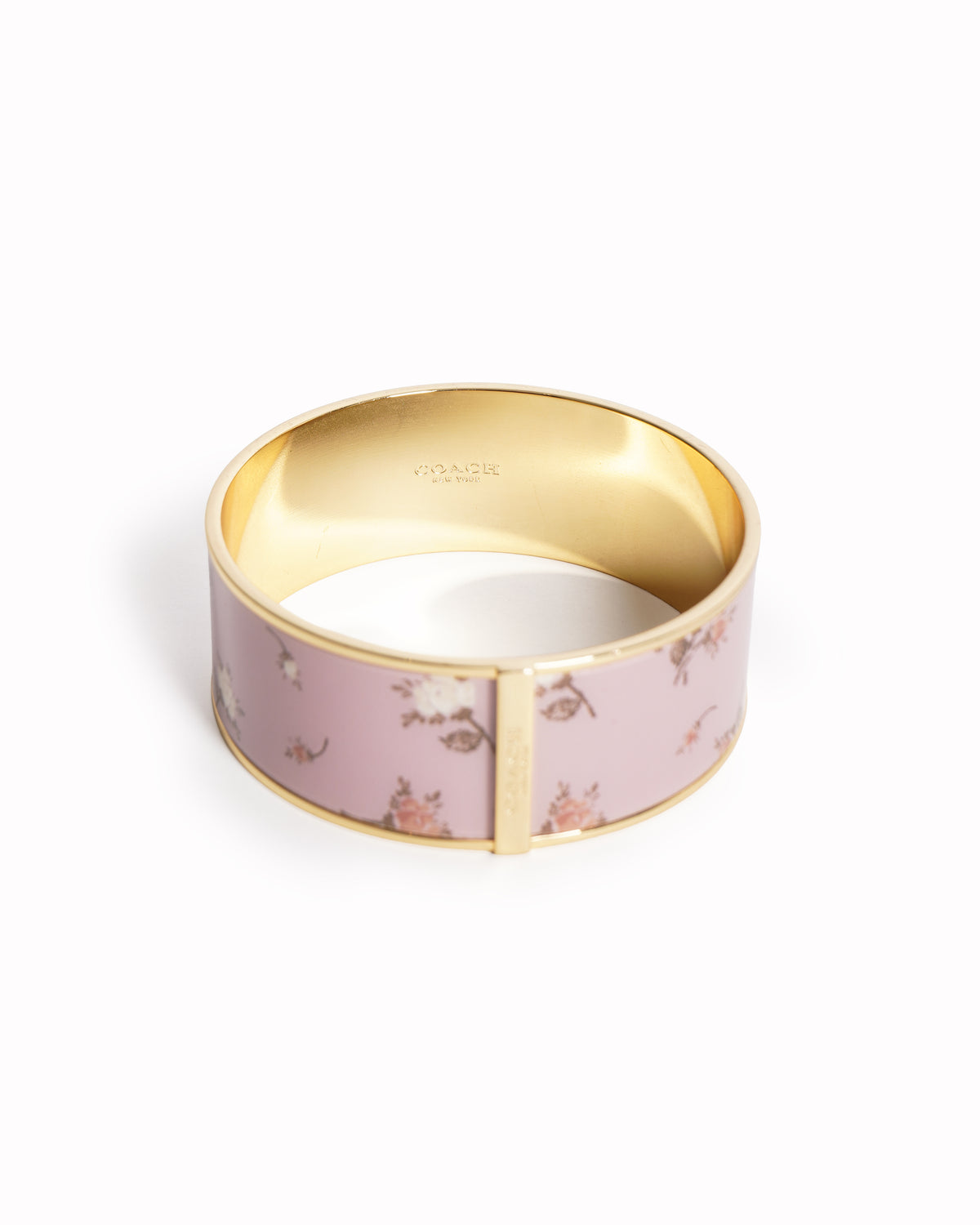 New Coach pink bouquet Bangle Bracelet