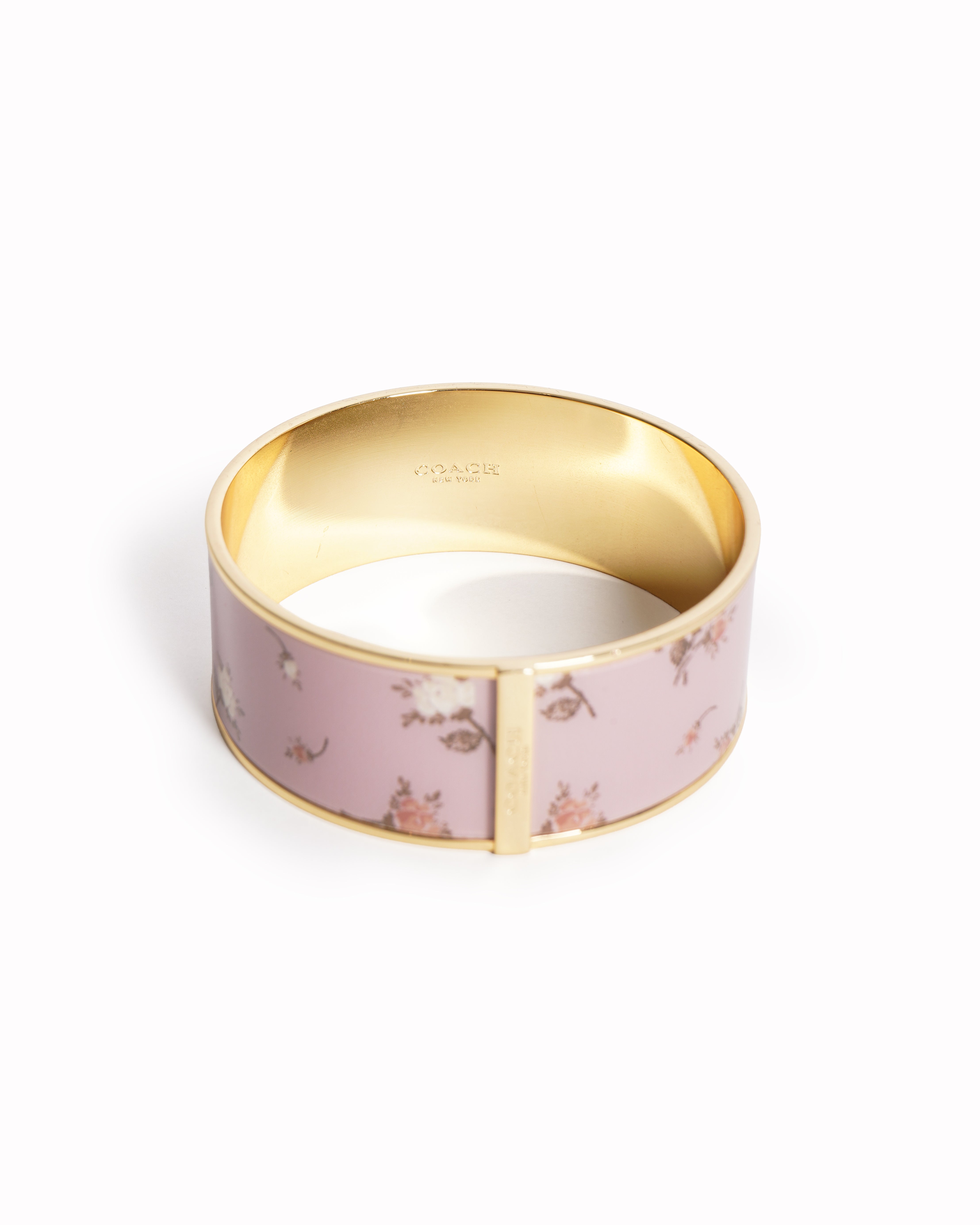 New Coach pink bouquet Bangle Bracelet