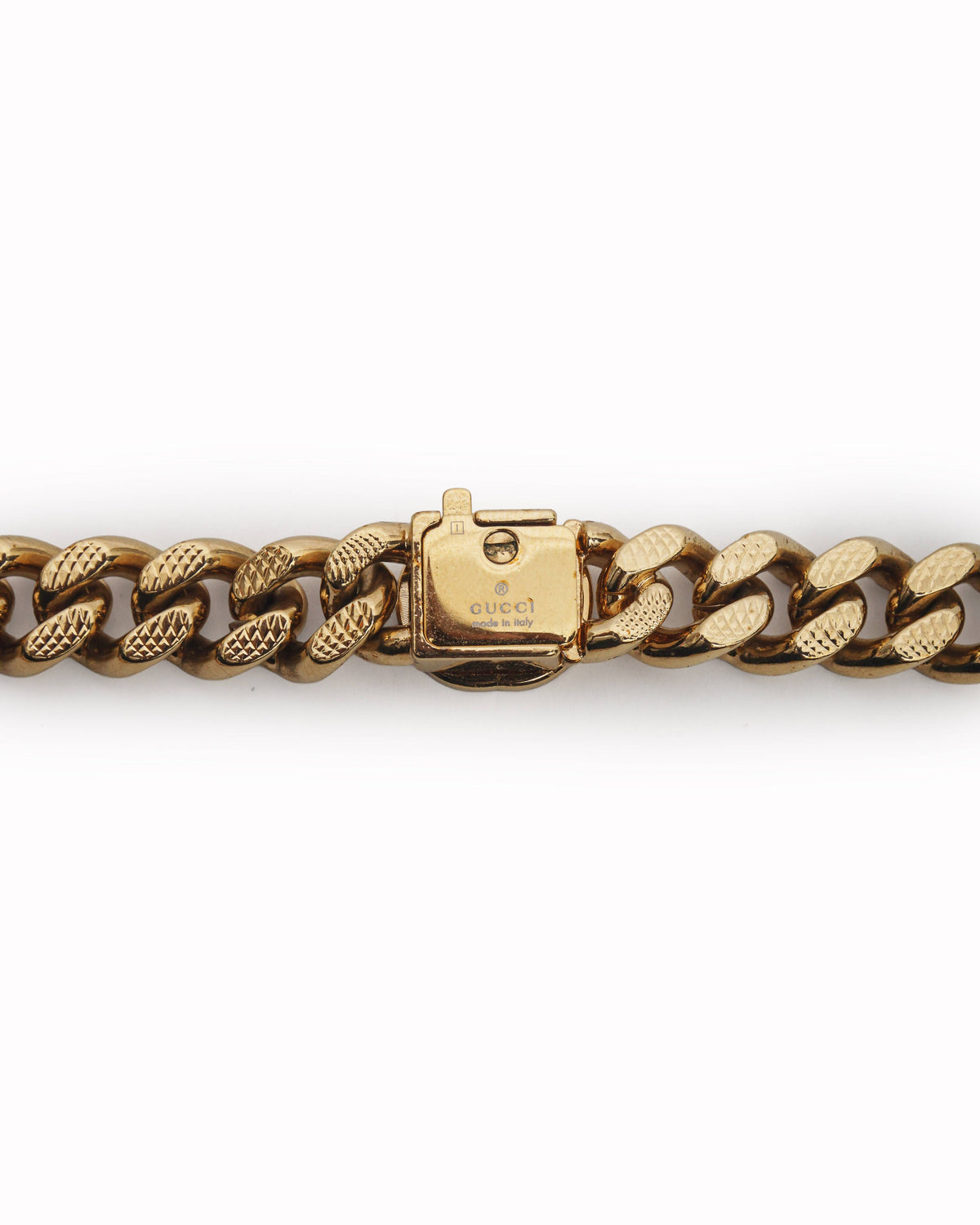 Gucci Gold-Toned Textured Interlocking G Chunky Chain Necklace