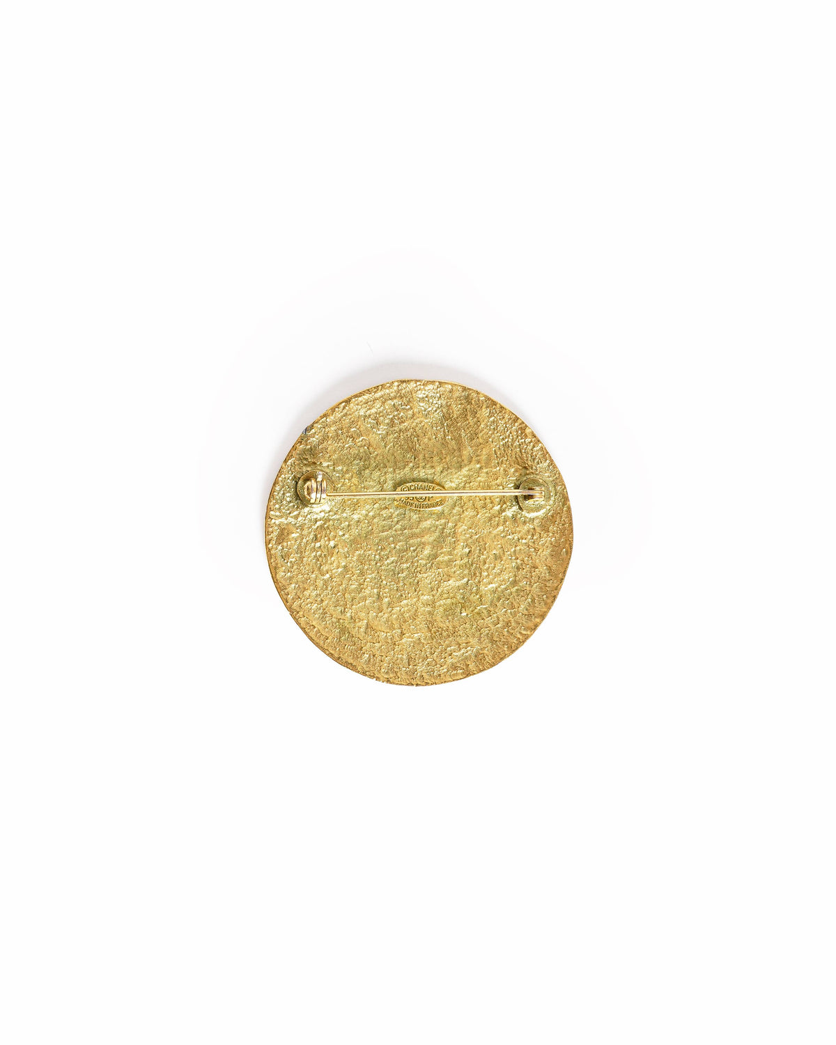 Vintage  Chanel CC logo-embossed Brooch, Made In France 1995