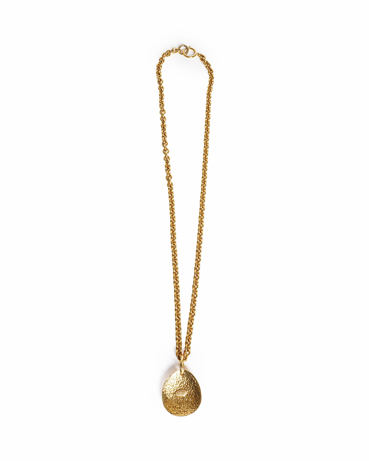 Vintage Chanel Gold Plated CC Logos Charm Chain Necklace, Made In France 1990s