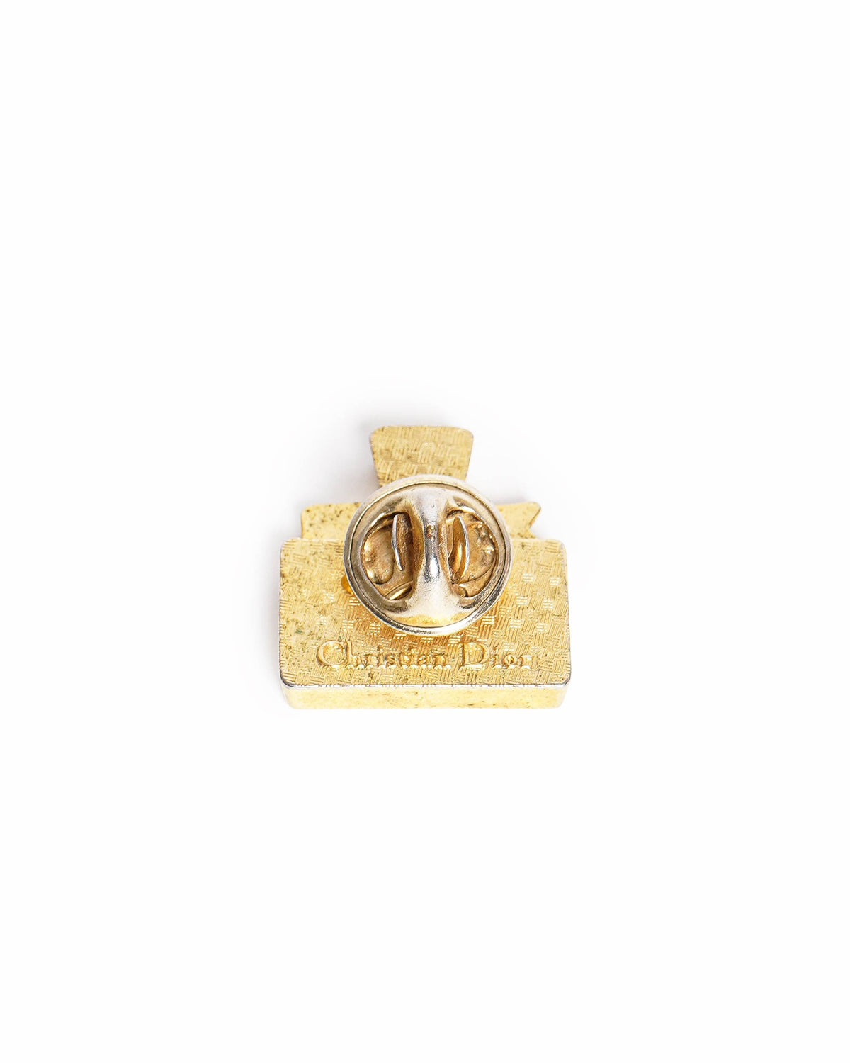 Vintage Christian Dior Gold-Plated "Miss Dior" Perfum Bottle Brooch Pin