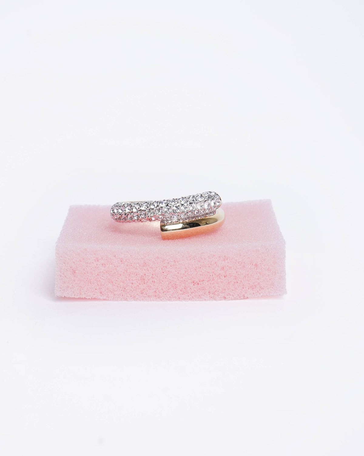 New Swarovski Dextera ring White, Gold-tone plated