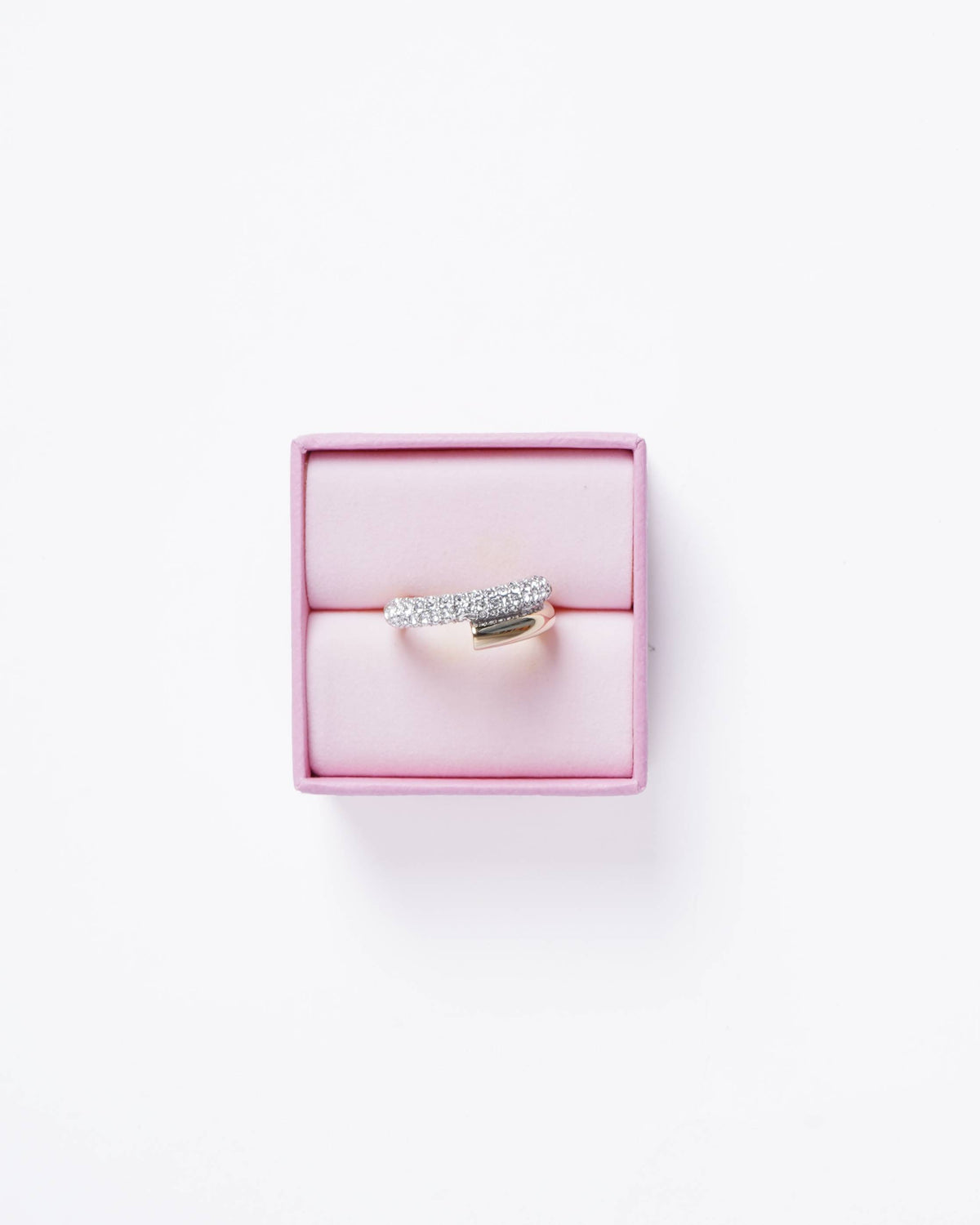 New Swarovski Dextera ring White, Gold-tone plated