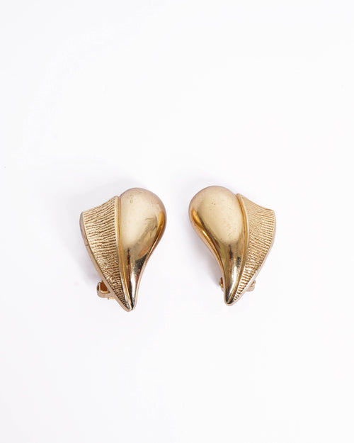 Vintage Christian Dior Gold Plated Made In Germany Earrings