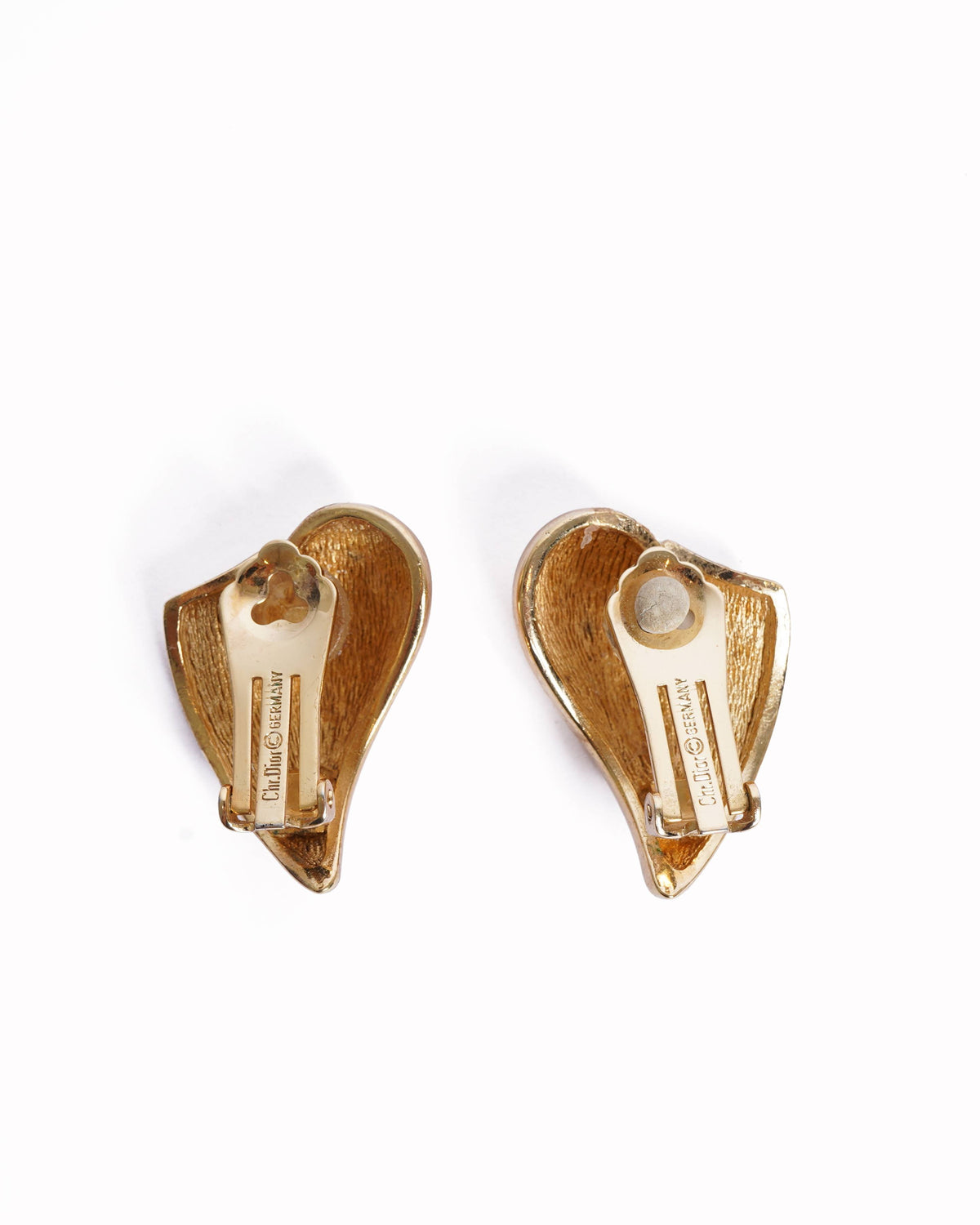 Vintage Christian Dior Gold Plated Made In Germany Earrings