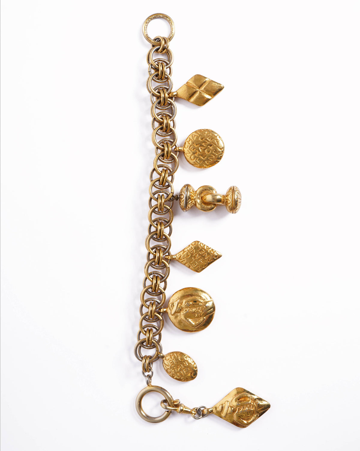Vintage Chanel 1980's Gold Plated Bracelet Charm Made in France
