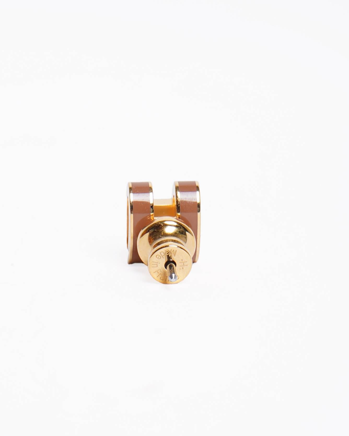 New Hermes Pop H Earring in Brown