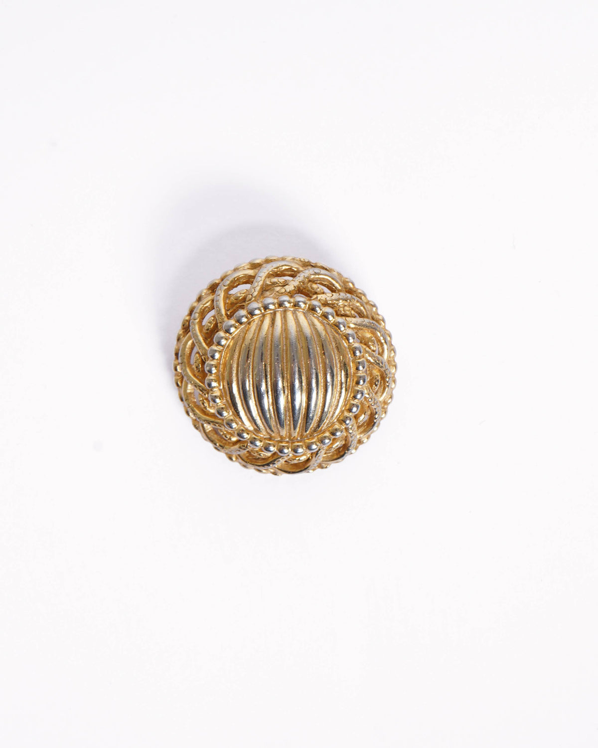 Vintage Schiaperelli Gold Plated 1960's Made In France Earrings