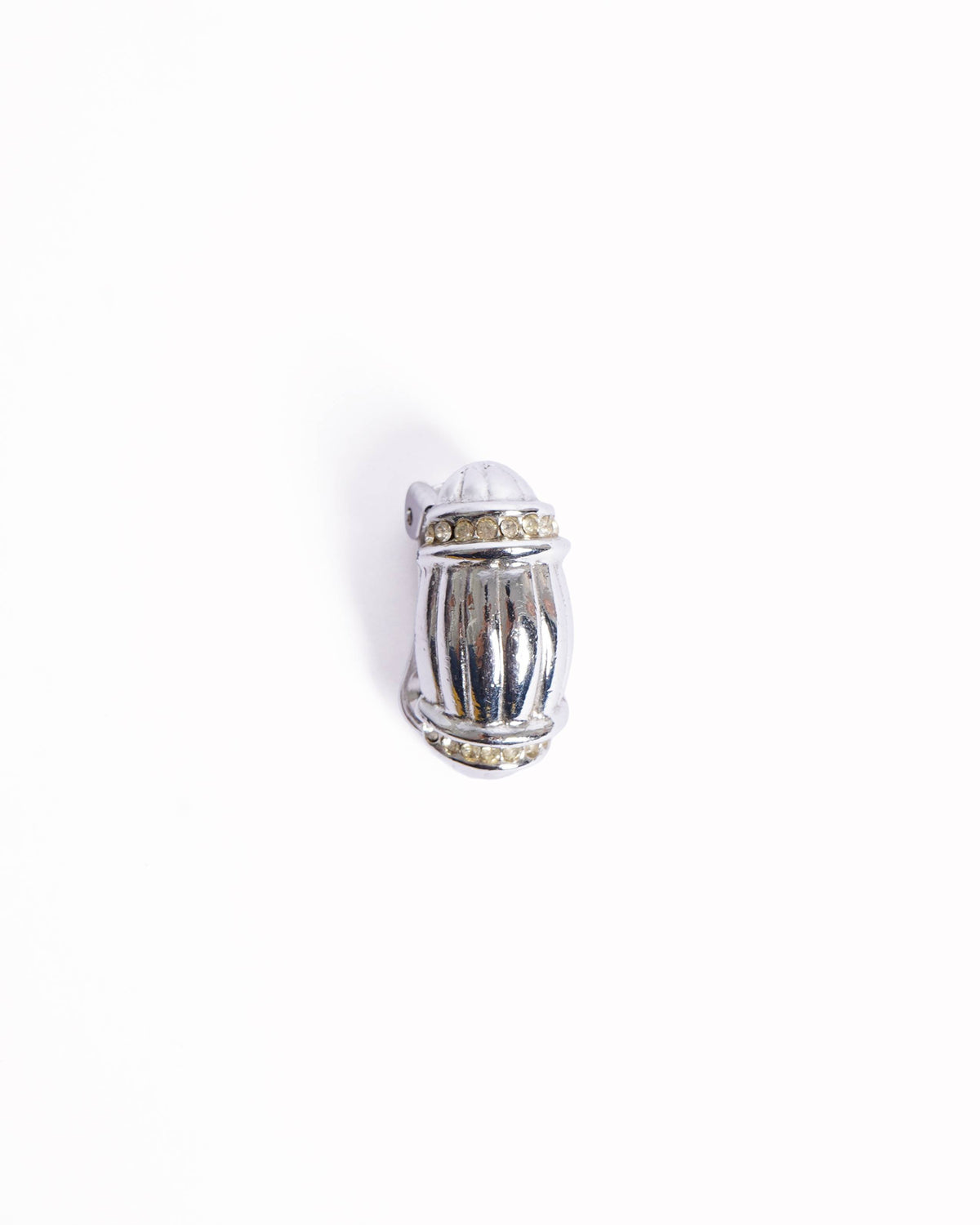 Vintage Dior Silver Tone Earrings Made In Germany