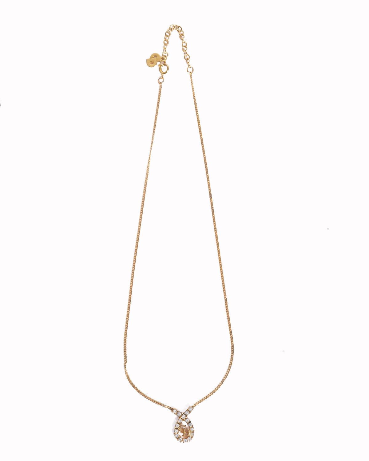 Vintage Dior Made In Germany Gold Plated Necklace